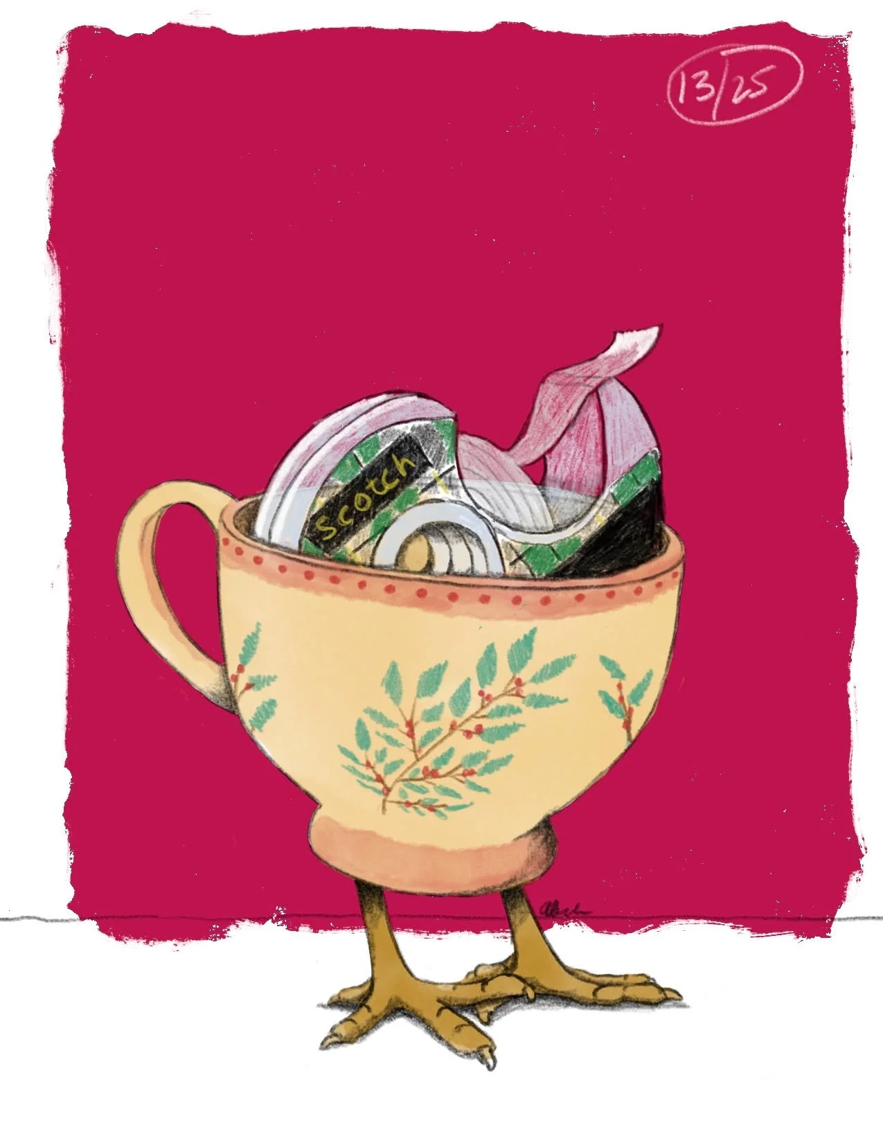 TAPE! Did you remember to get TAPE?!?

#teacups #coffeemugs #countdown #vermontartist