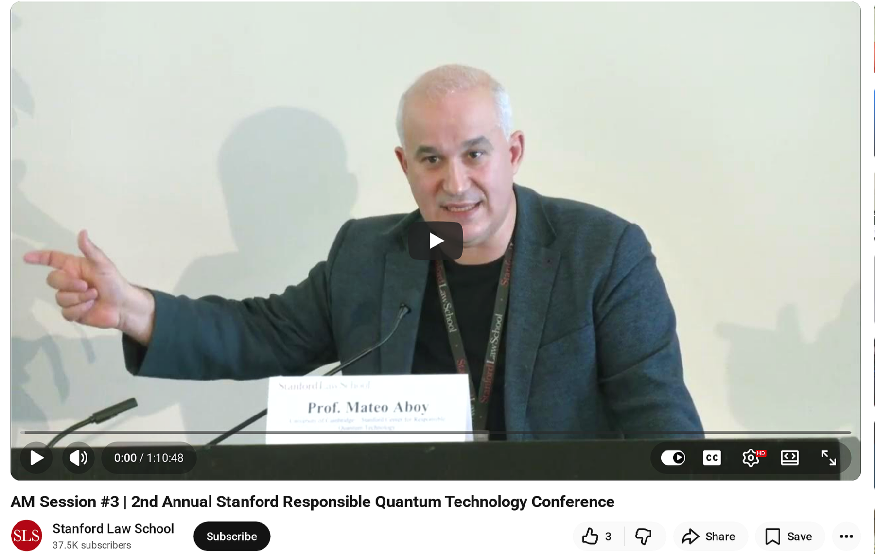 Stanford RQT 2.0: Inside the Second Stanford Responsible Quantum Technology Conference at Stanford Law School, Chaired by Mauritz Kop