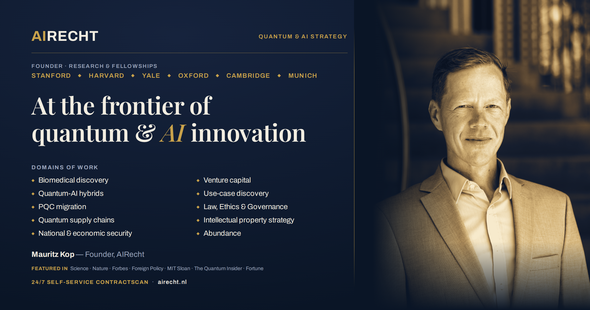 Quantum Law Goes Mainstream: Our Stanford RQT Scholarship in Forbes, MIT Sloan, Yahoo Finance, Foreign Policy, The Quantum Insider, and Fortune