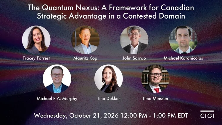 Prof. Mauritz Kop Chairs CIGI Quantum Nexus Workshop and Roundtable on Quantum, Intellectual Property, and National Security