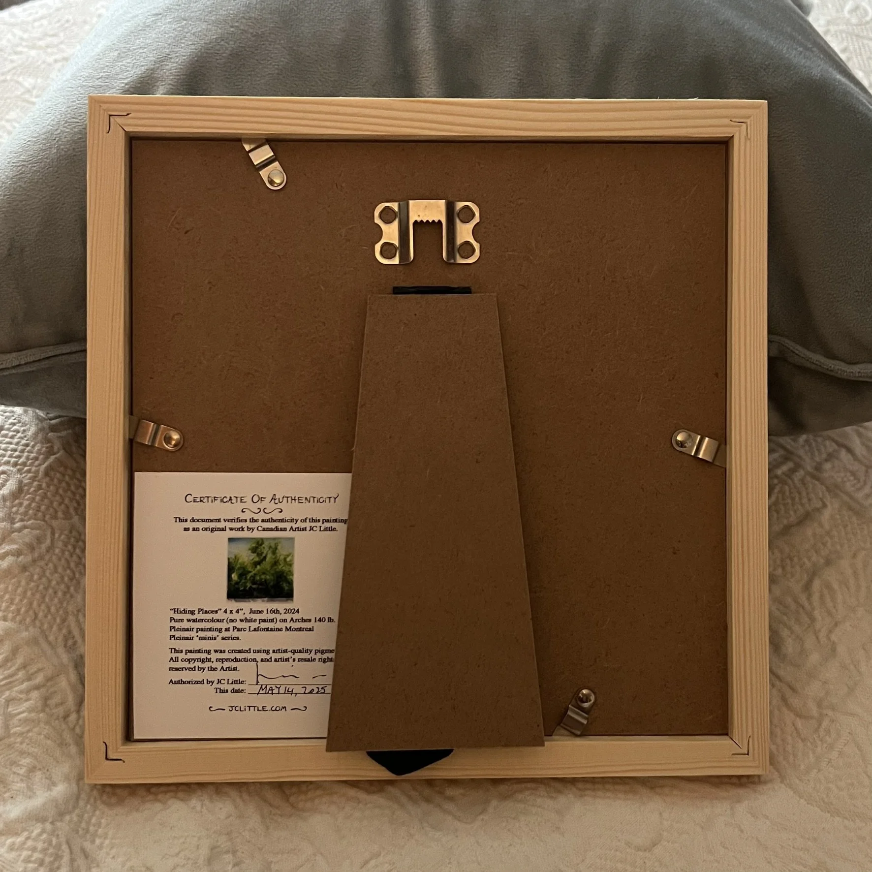 JCLittle-4x4 summer2024-06-16-Hiding-Places-framed-back.JPEG