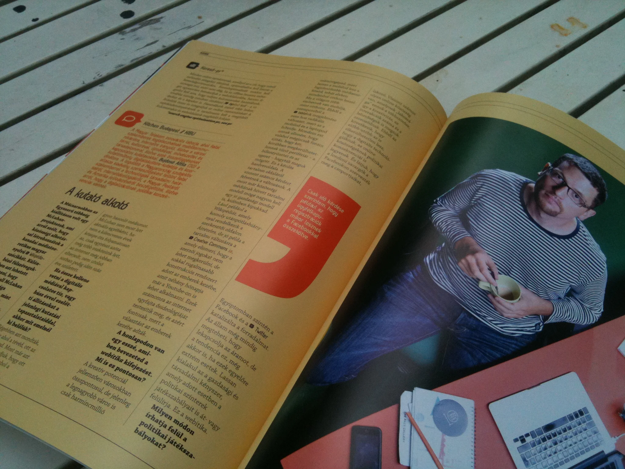 Interview at Kreatív magazine