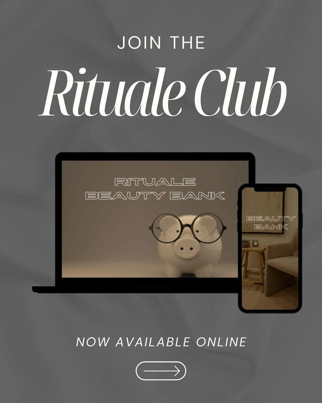 The Rituale Beauty Bank is your personal reserve for ritual care 🤍
Not a fee, just your own funds, set aside intentionally to support your skin goals.

✔ Monthly beauty credit
✔ Use on any service or product
✔ Funds roll over seamlessly

Because pri