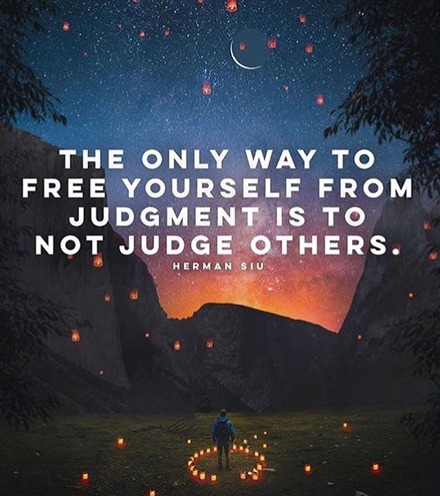 Free yourself from judgement 🙏🏻