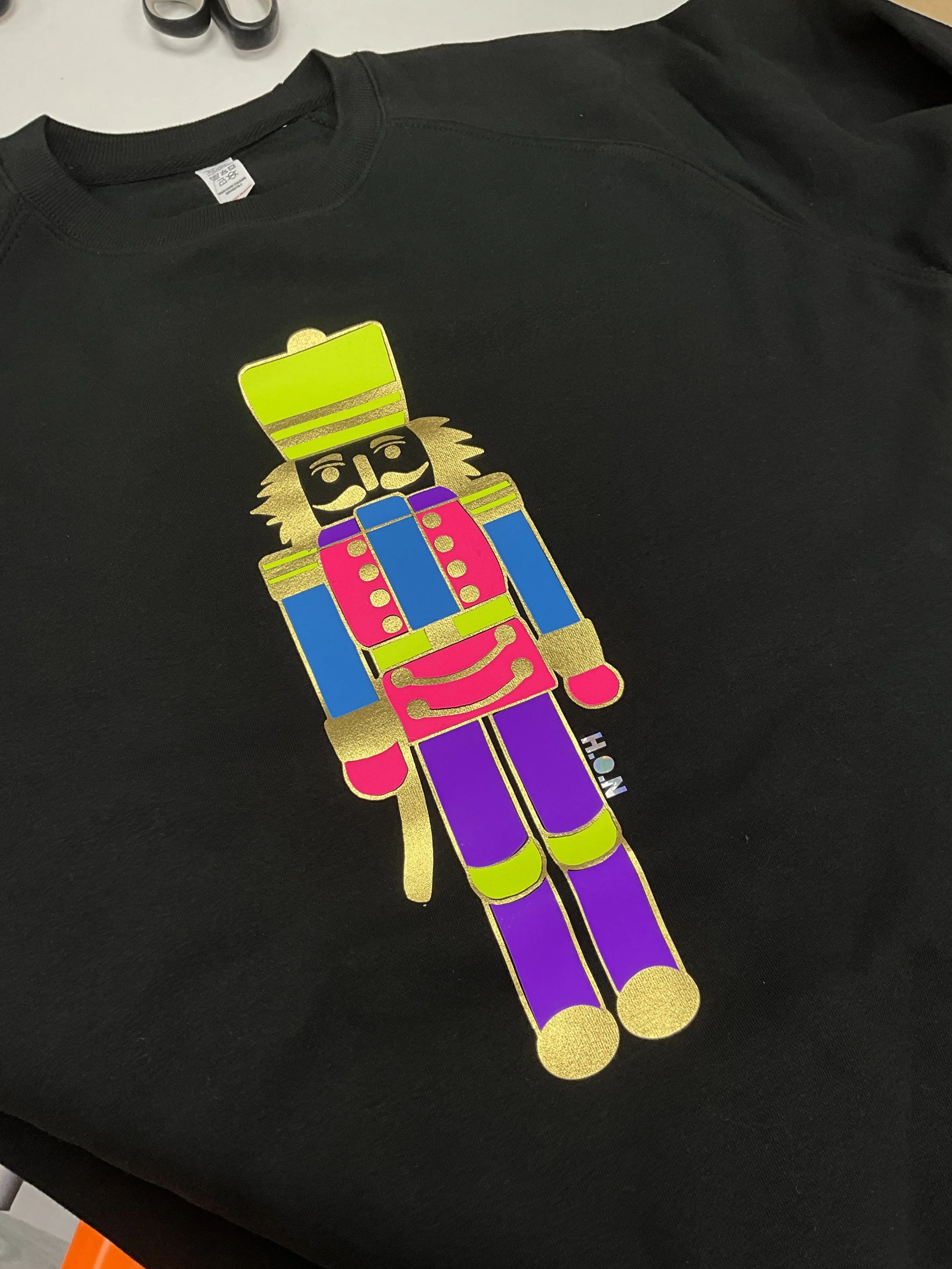 QUICK DELIVERY MEDIUM NEON NUTCRACKER SWEATER RRP £32 - SIZE 12- 14