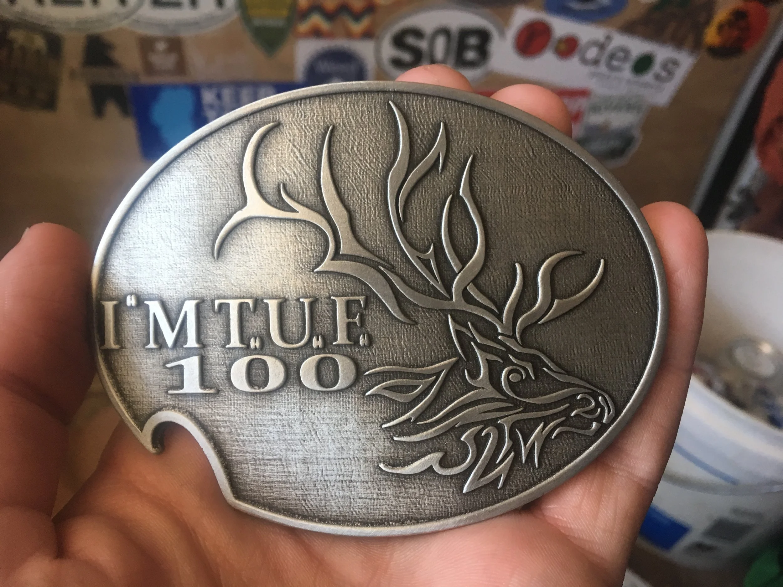 Shiny new belt buckle