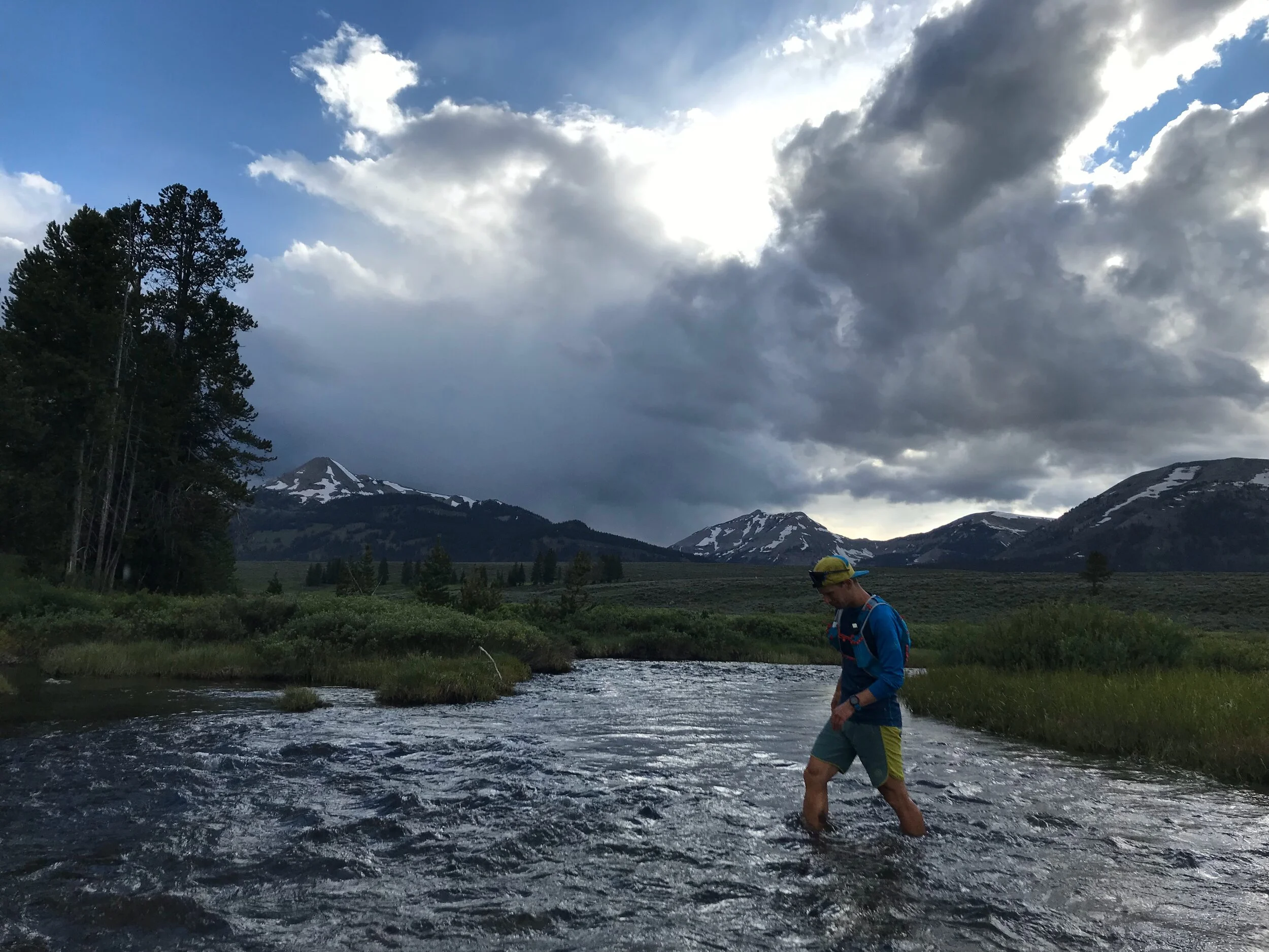 A last river crossing on the sagebrush plateau in the final miles