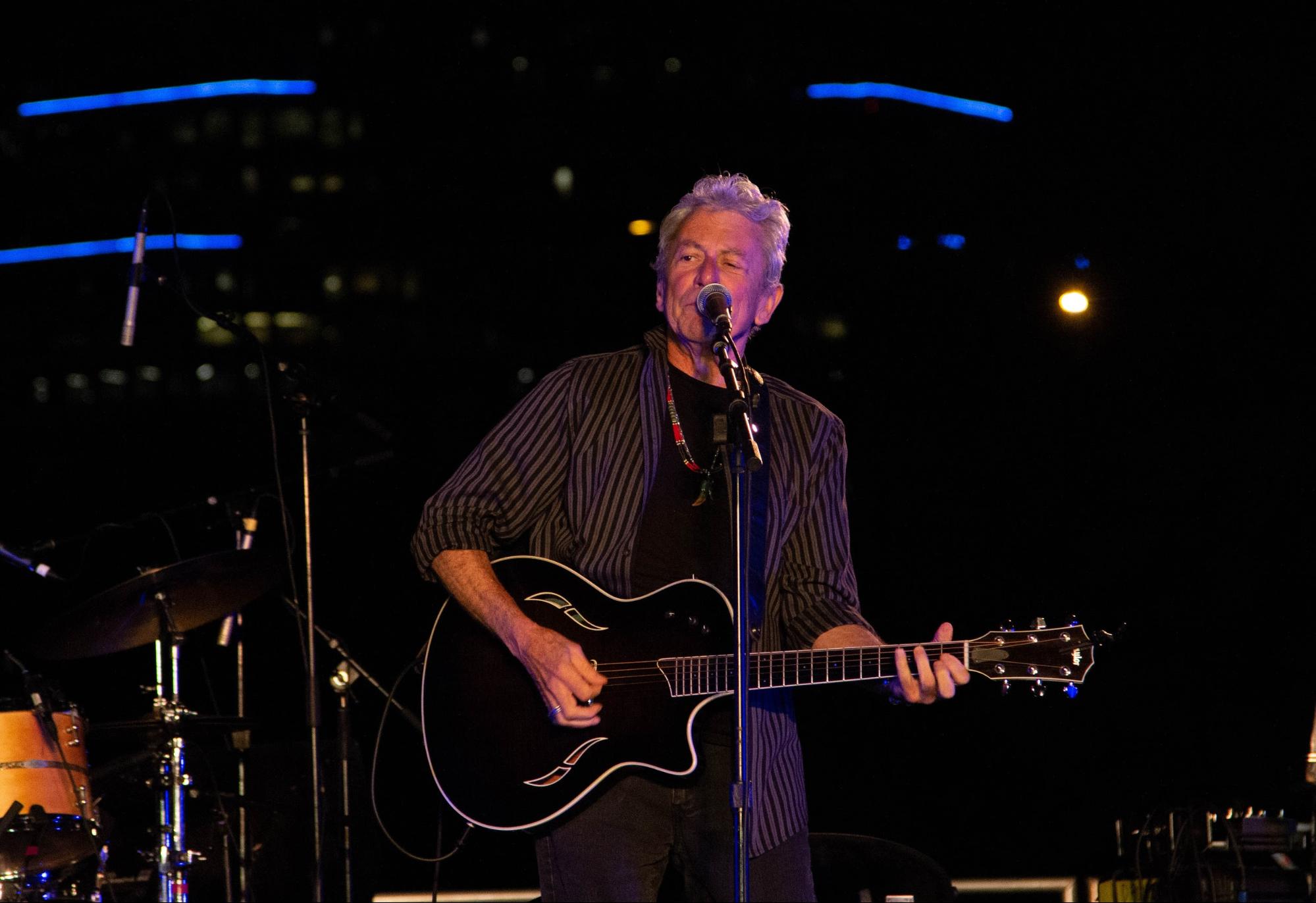   Joe Ely   opens the show. Photo by Jordan Steyer.  