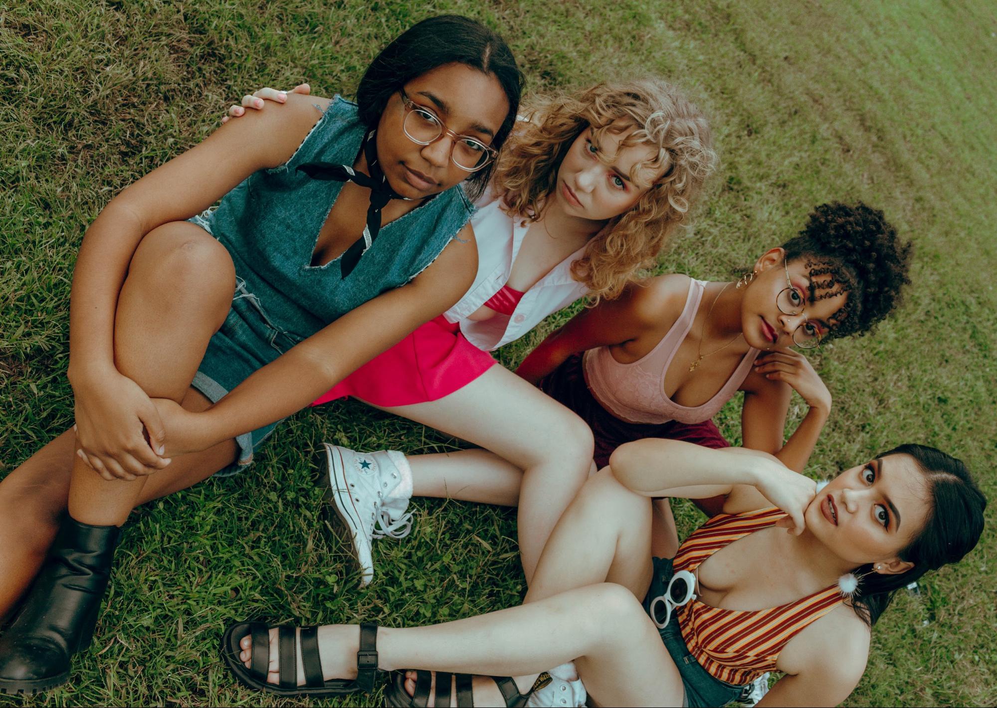 Models from left to right: Lauren Cook, Meridith Cooper, Selome Hailu and Zoe Judilla