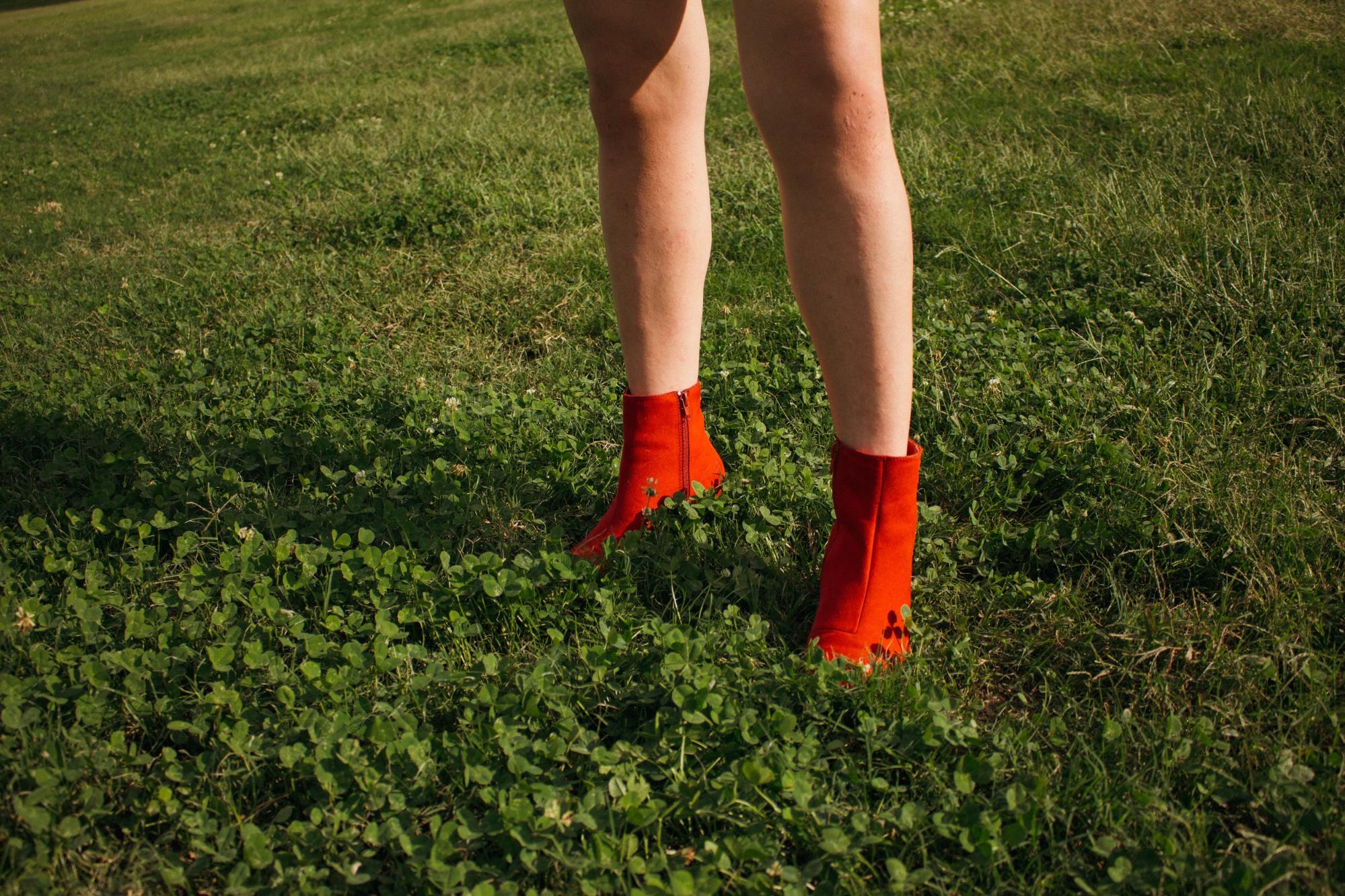 “My outfit is from Forever 21, and it’s stylish yet affordable. I wanted to make the red boots the focal point, so I paired it with a comfortable button down shirt and high waisted shorts.” — Gabriela Ruiz