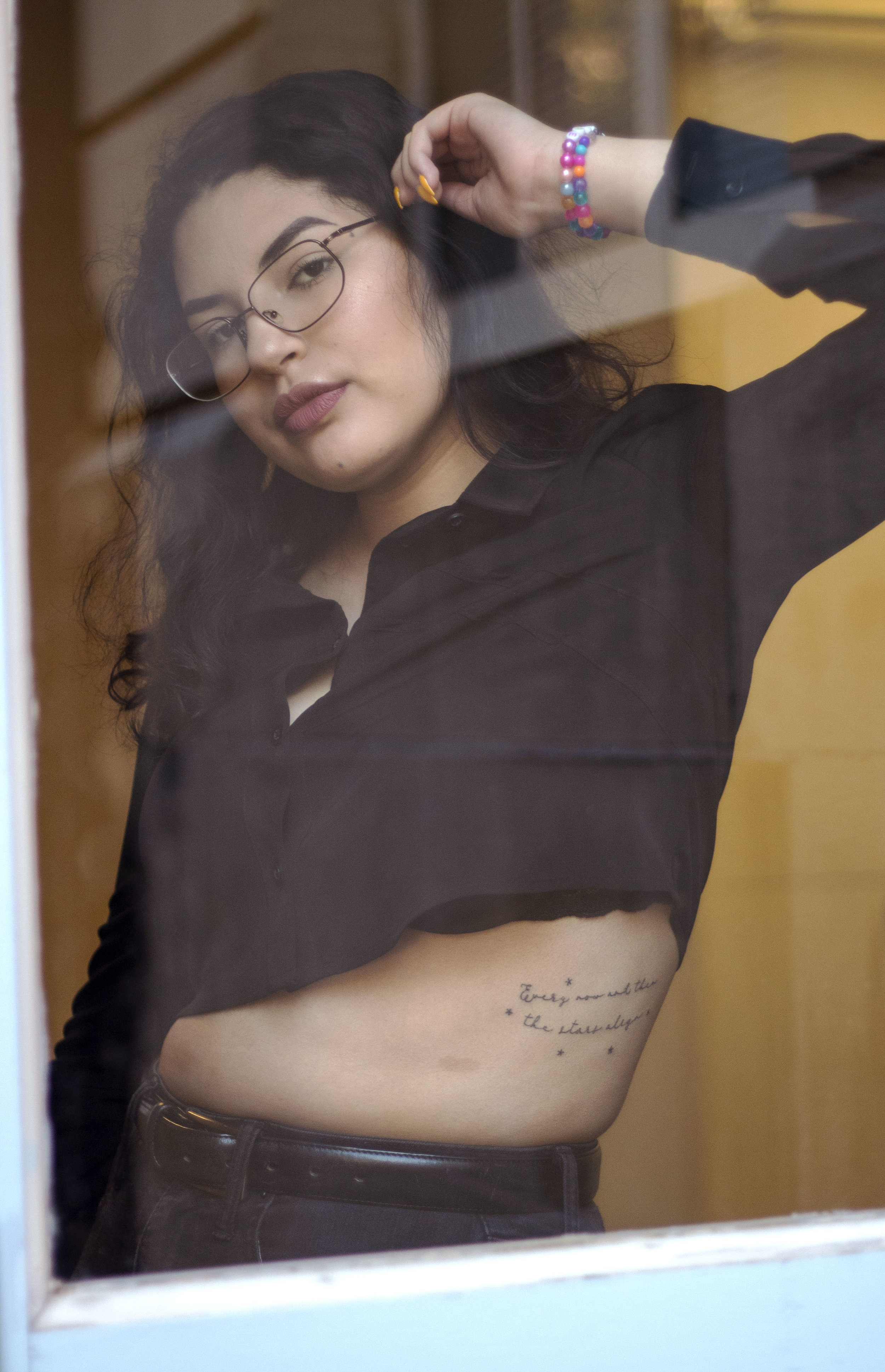  Claire Markowitz tattooed the lyric “every now and then the stars align” from one of her favorite songs, “Lucky Ones,” by Lana Del Rey. The song is Del Rey’s tribute to people who are lucky enough to find love.  