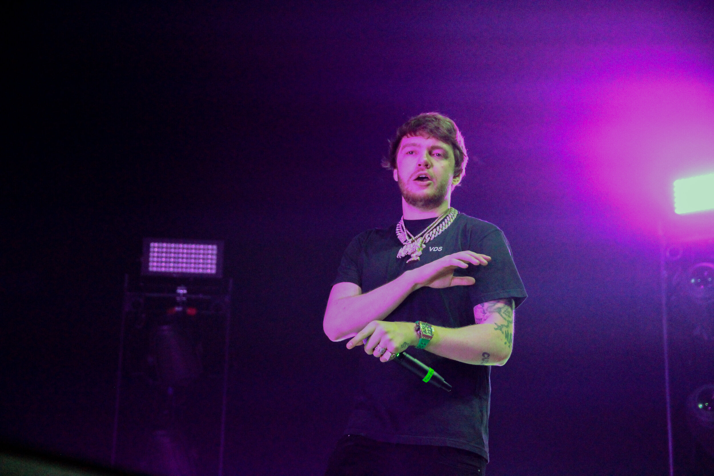 Canadian DJ Murda Beatz opens up for A$AP Ferg.