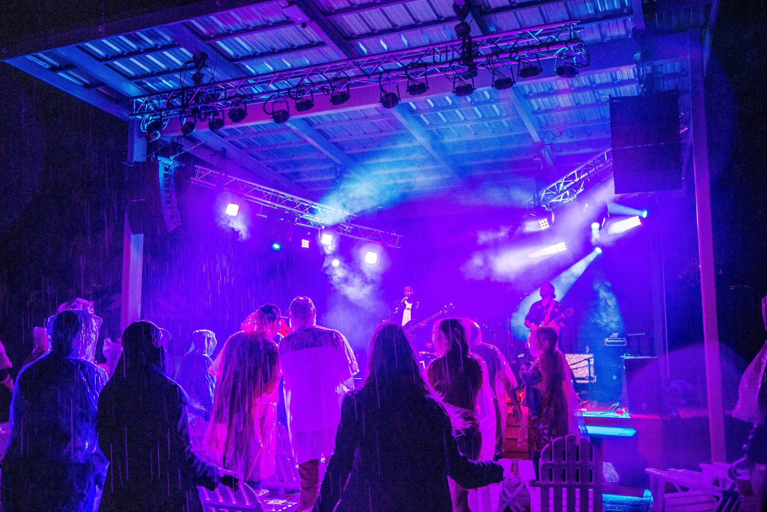  Rain or shine, people came out to see the bands perform in a socially distanced, masked manner.&nbsp; 