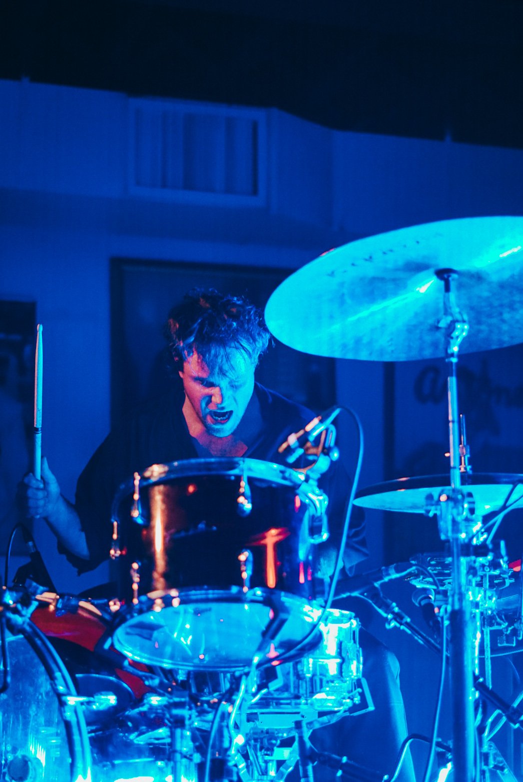  Drummer of Colony House, Will Chapman, performs at Antone’s Nightclub. 
