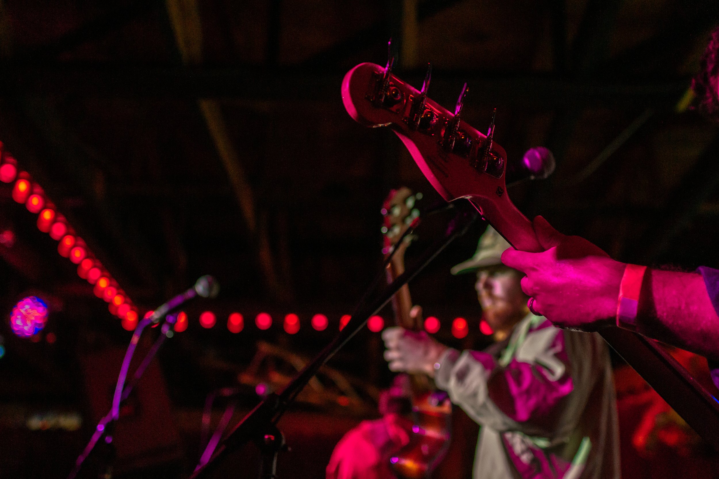  Truett Heintzelman rocking out on stage. 