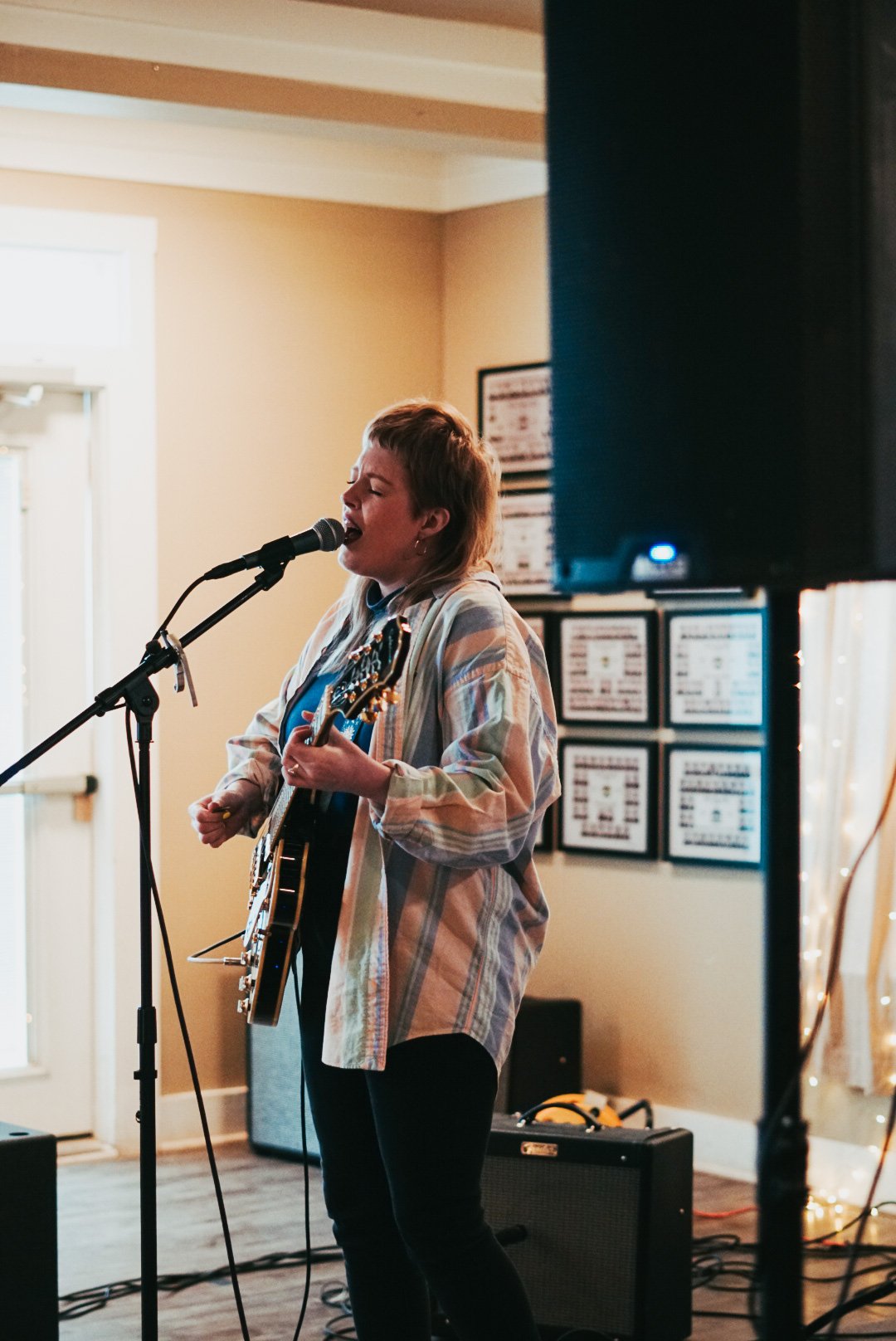  Paige Renee Berry performs at the Delta Sigma Phi house. 