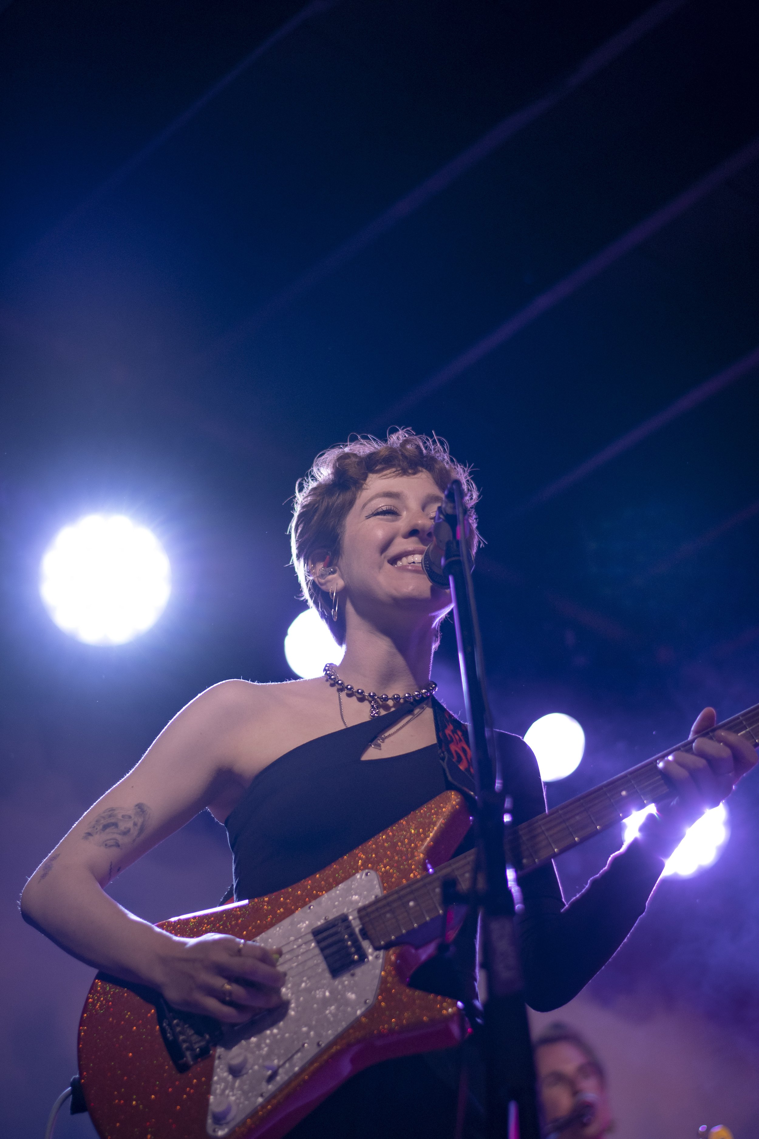  Genessa Gariano plays guitar for The Regrettes. 