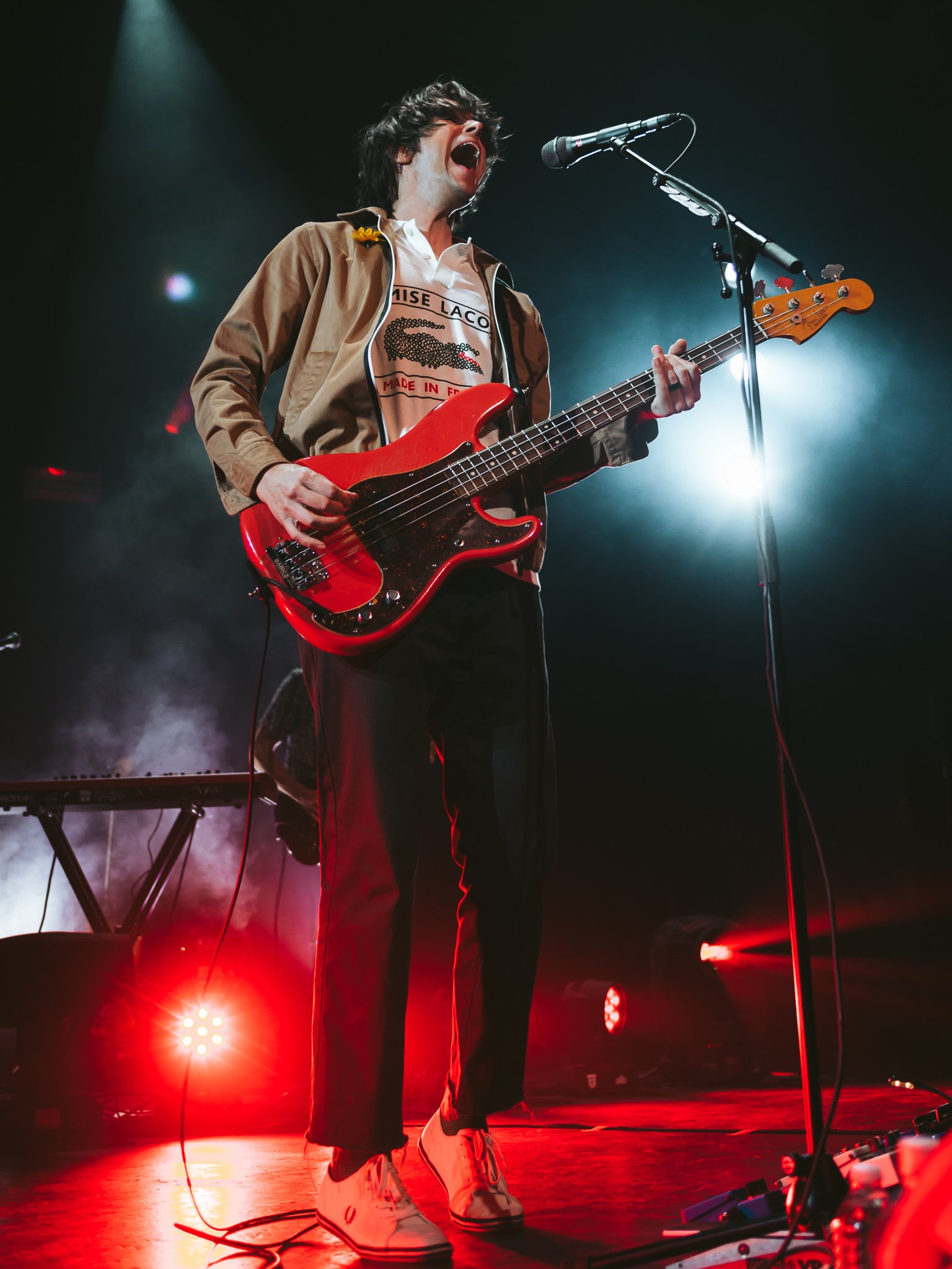  Dallon Weekes opens the set with the band’s hit song, “Choke .”  