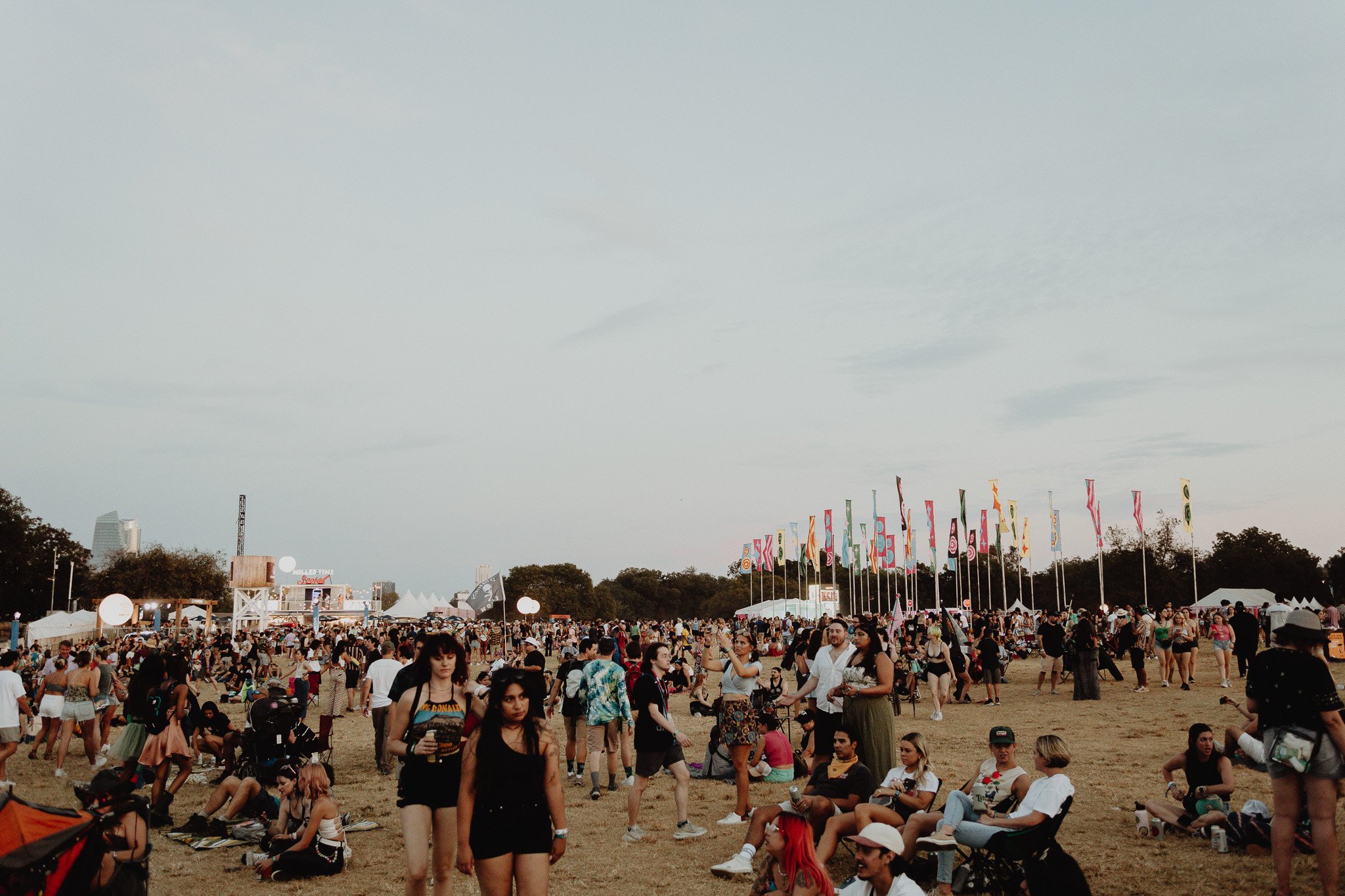  As the air begins to cool, crowds flock into Zilker for the last few sets of the day. 