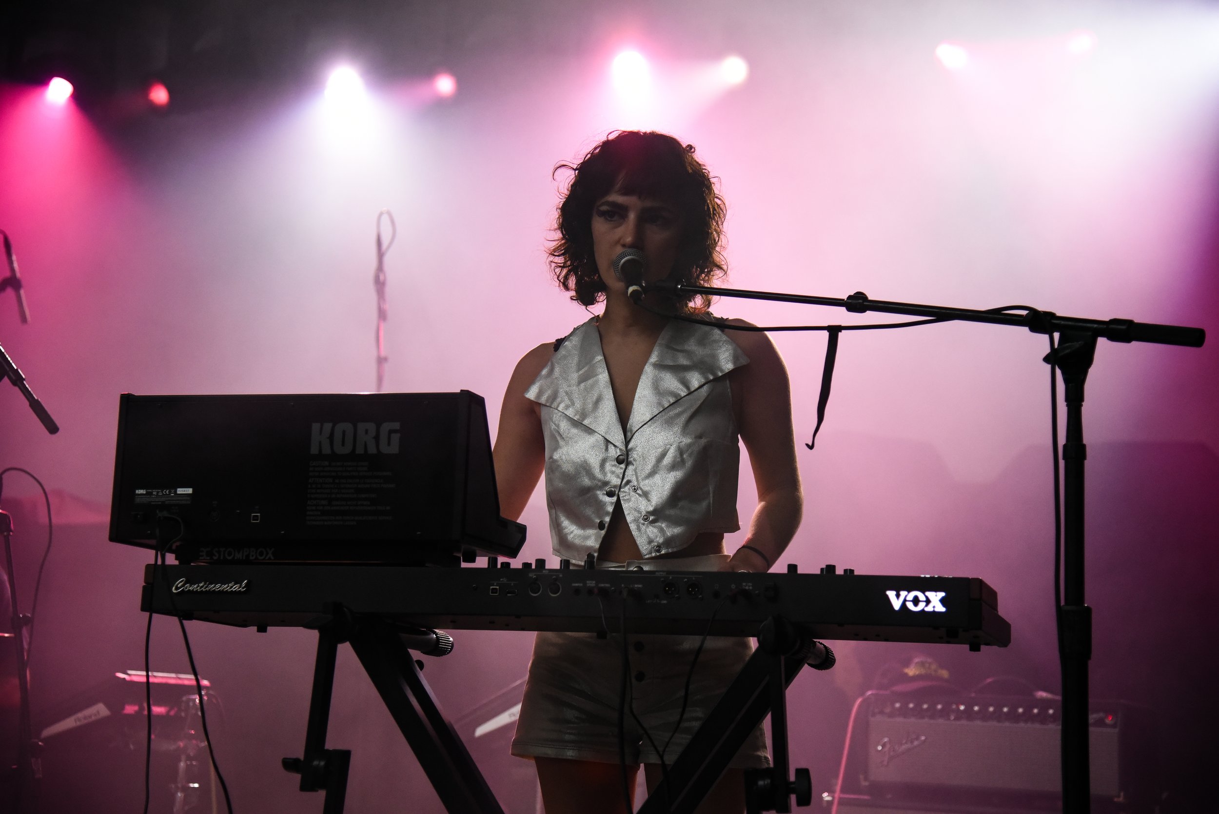 Laila Hashemi sings as she glides across the keyboard. 