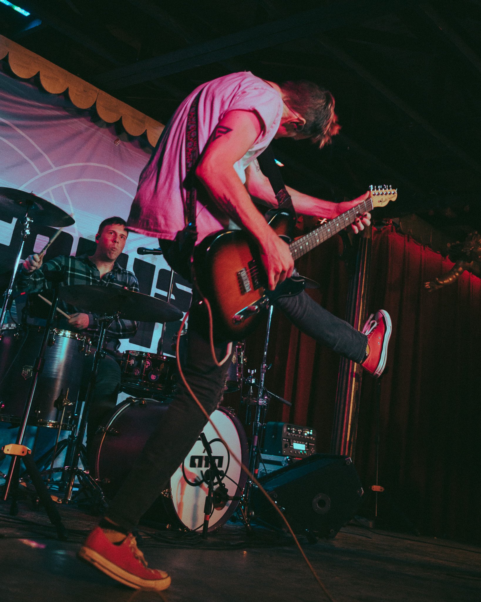  Matt Fowler rocks out on the Ballroom stage. 