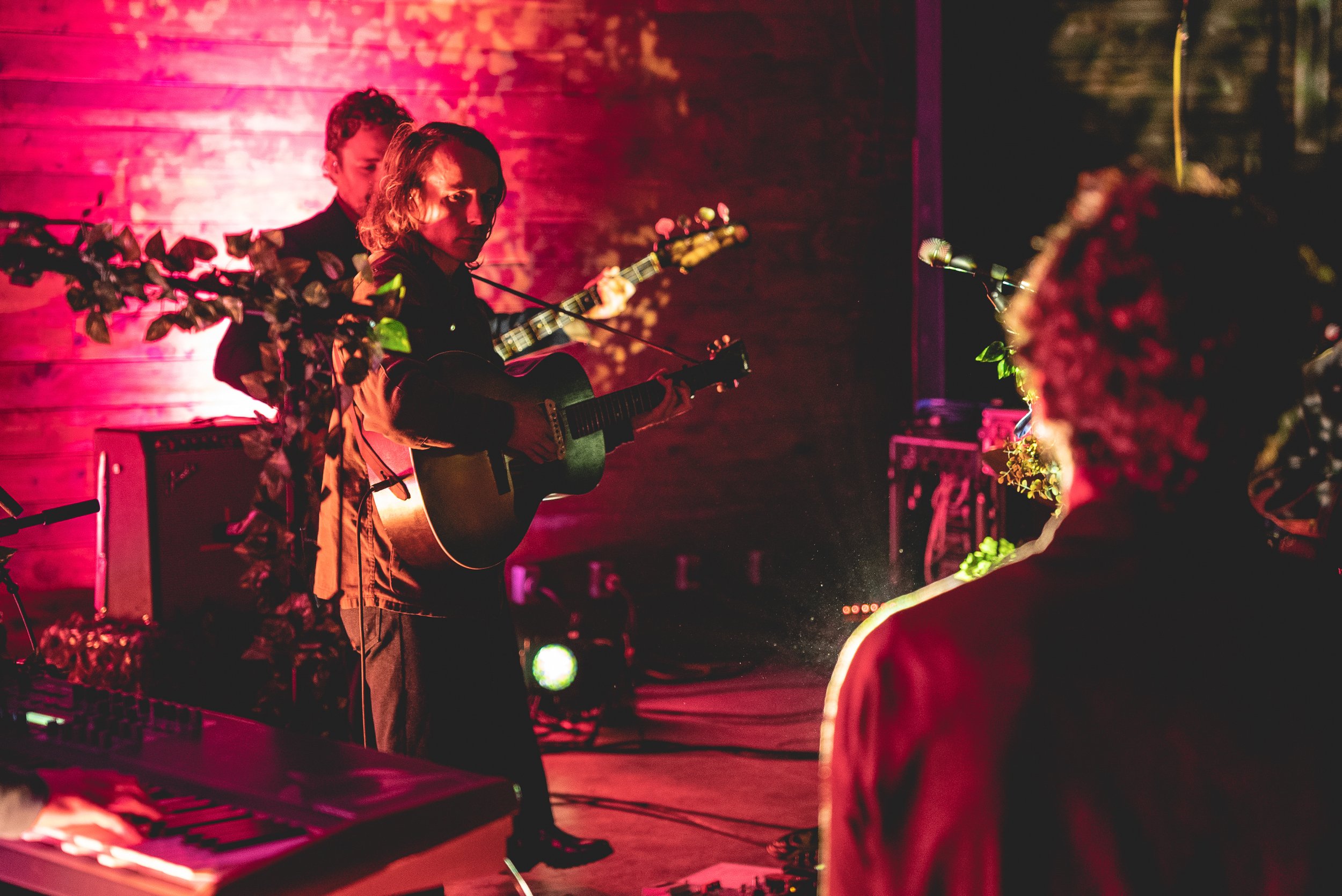 Andy Shauf stays in time with his band during an instrumental interlude.