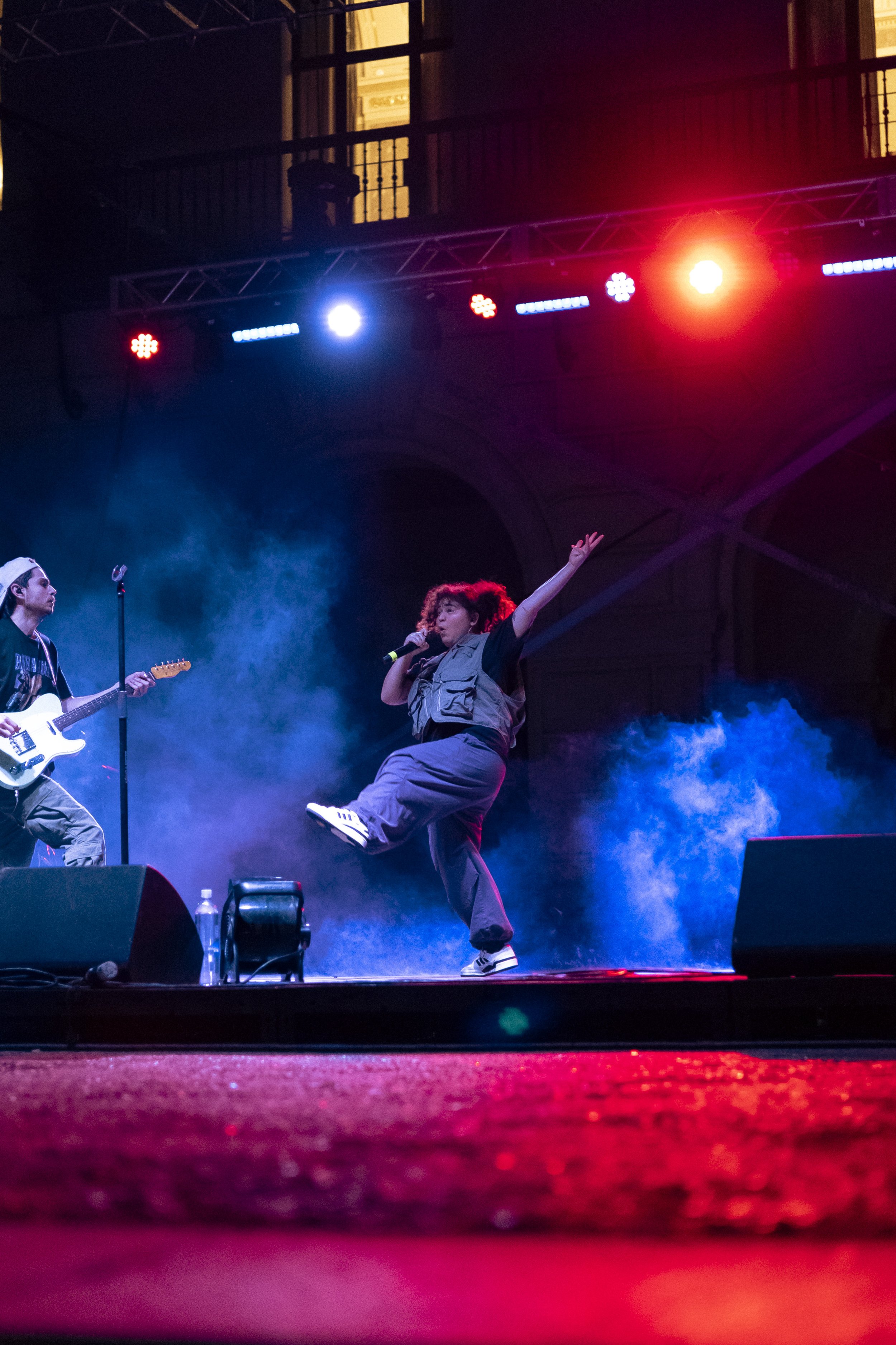  Remi Wolf performs energetically for students at The University of Texas at Austin. 