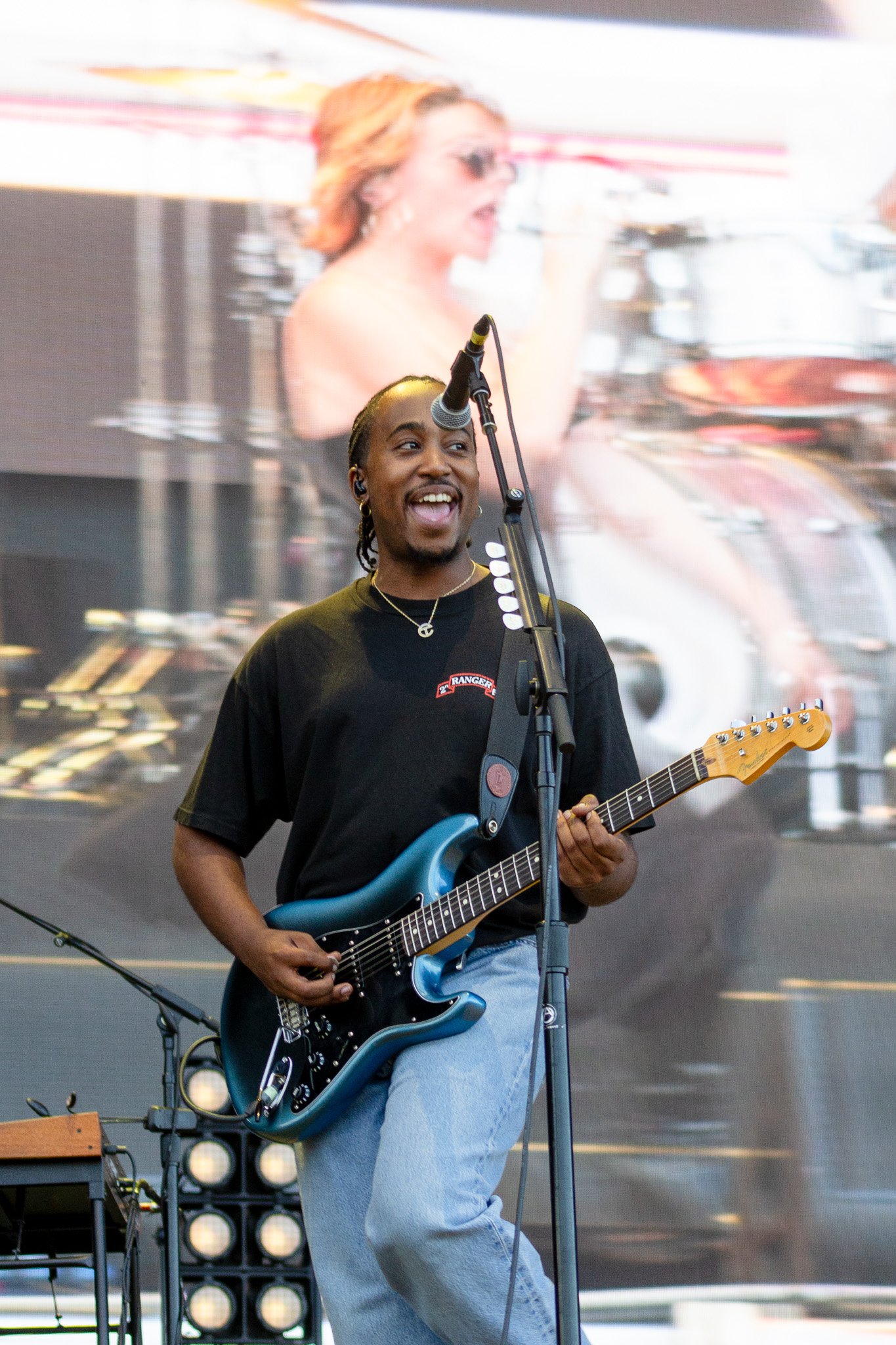  Bryndon Cook plays bass as Maggie Rogers sings “Overdrive” from her  Surrender  album. 