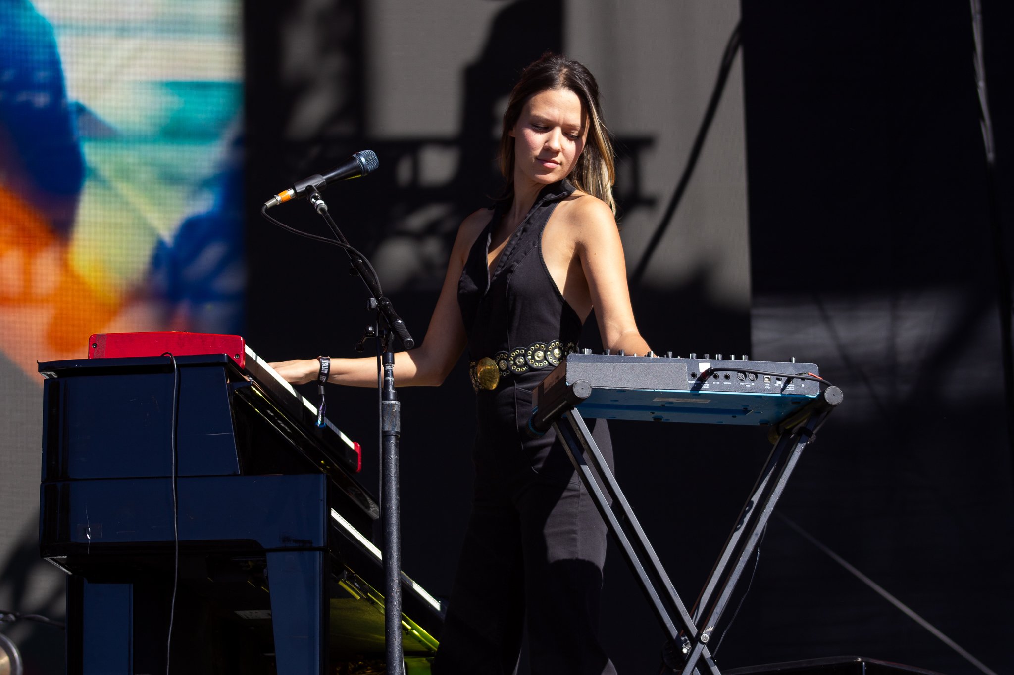  Jackie Miclau plays keyboard for Mt. Joy. 