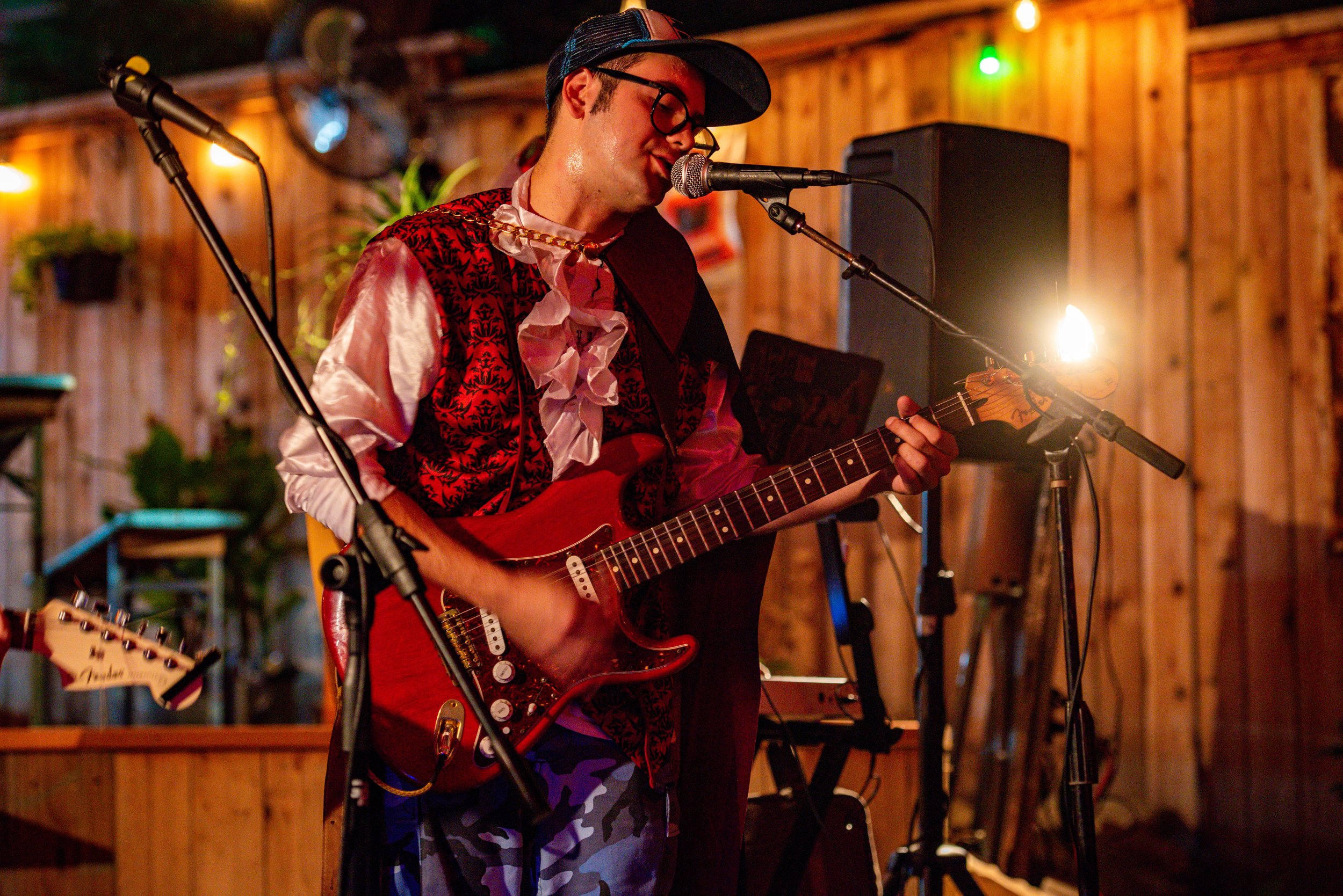  Stalefish’s bass player belts out the chorus.  Photo by Mackenzie Coleman  