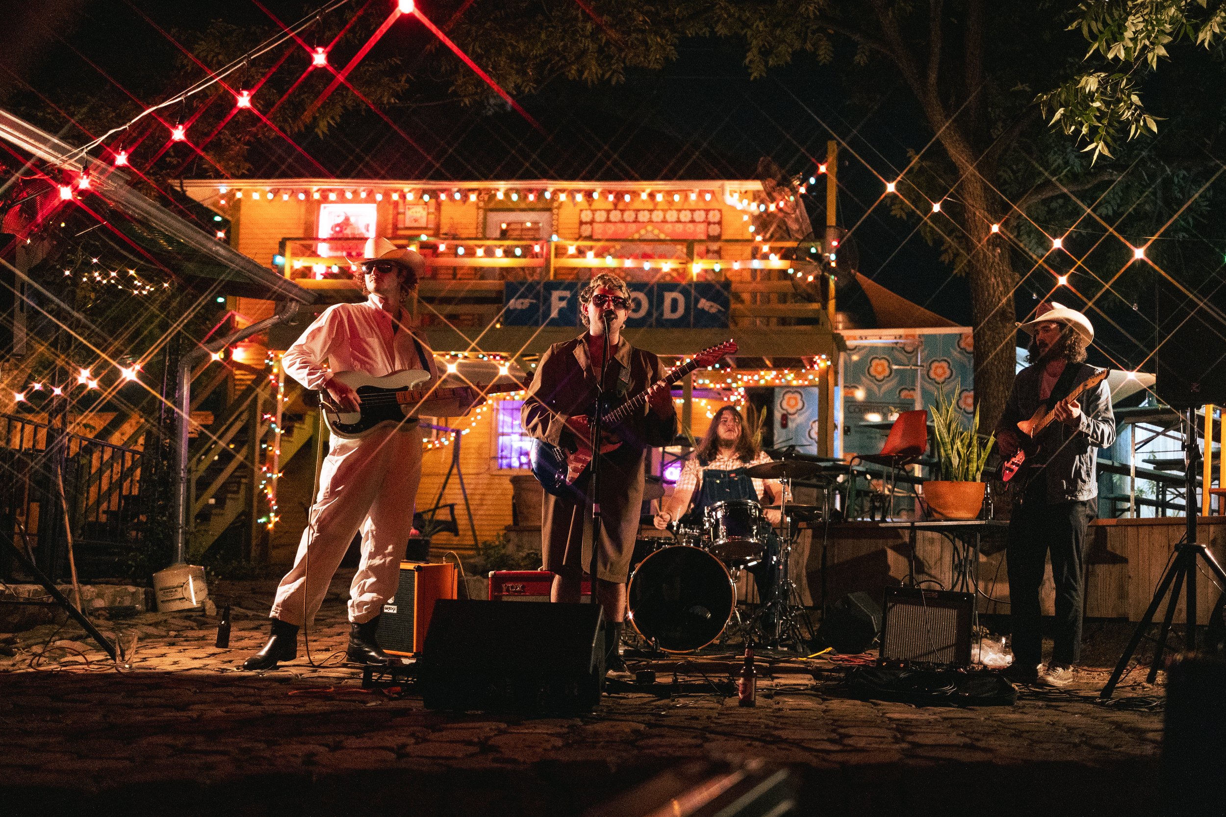  Members of Joey Tea perform at Tweedy’s in Halloween costumes.  Photo by Amelia Tapia  