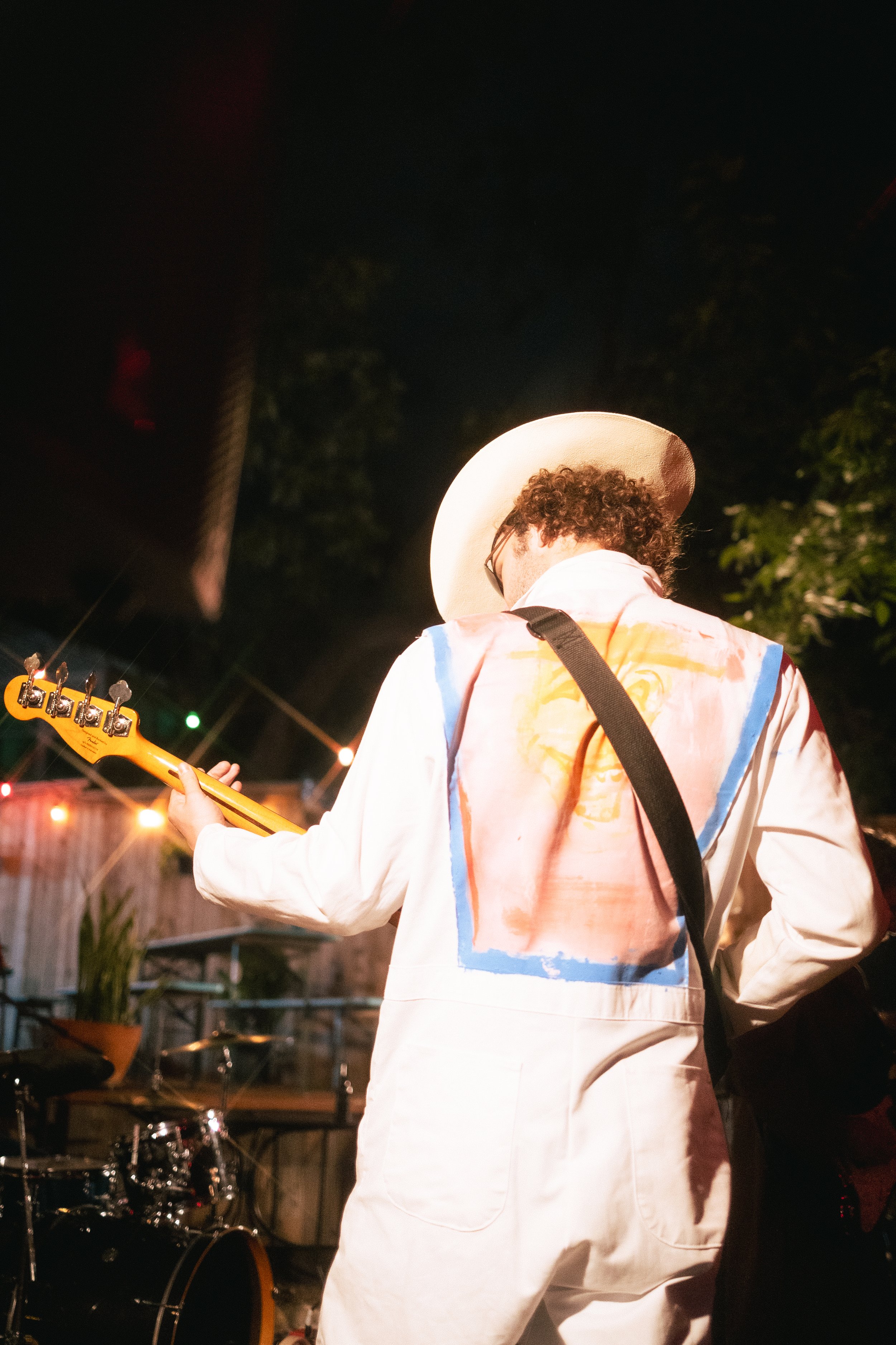  Joey Tea’s bassist sways his body while keeping the rhythm.  Photo by Amelia Tapia  