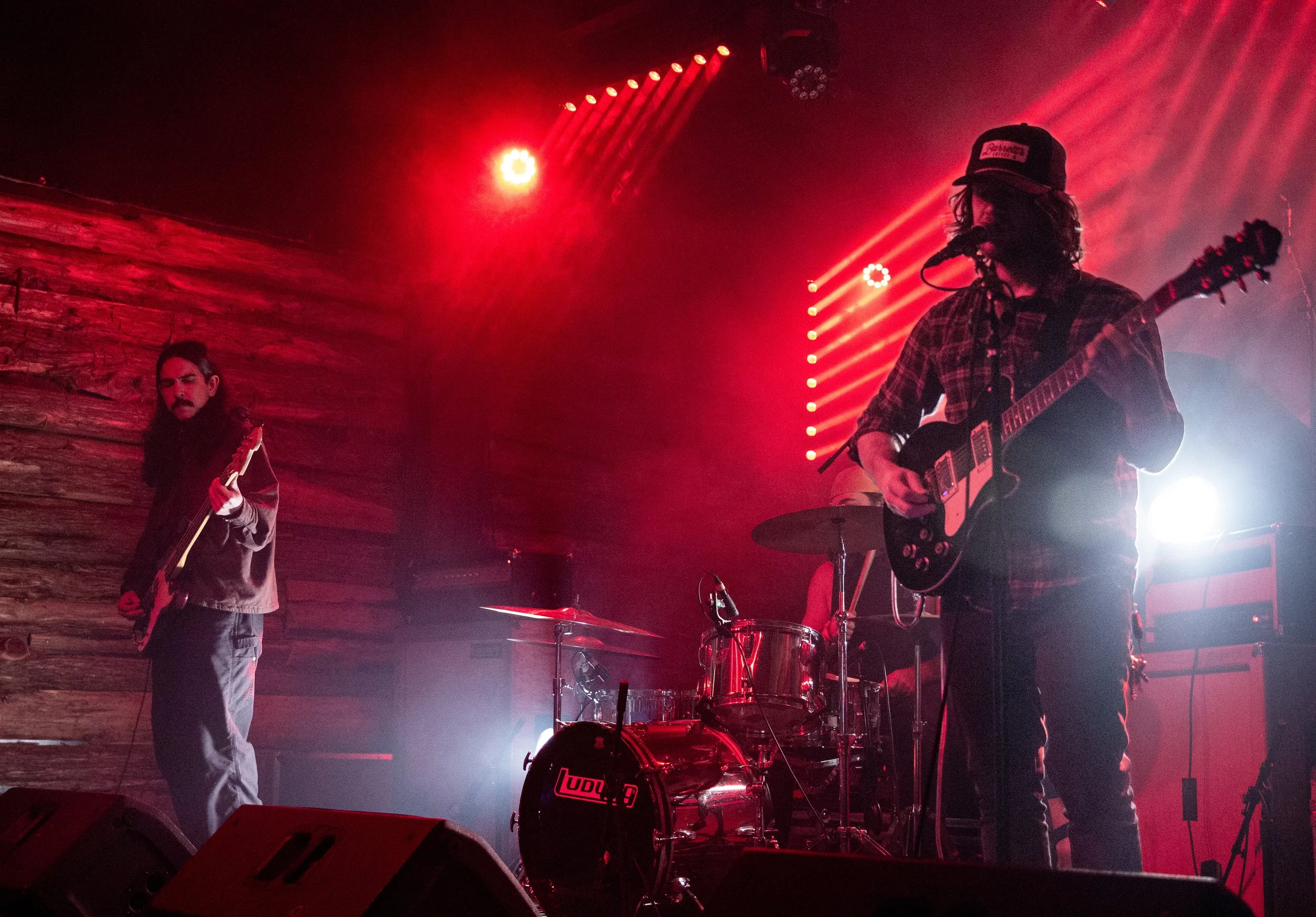  The first opener, Grivo, performs songs from its newest album,  Elude . 