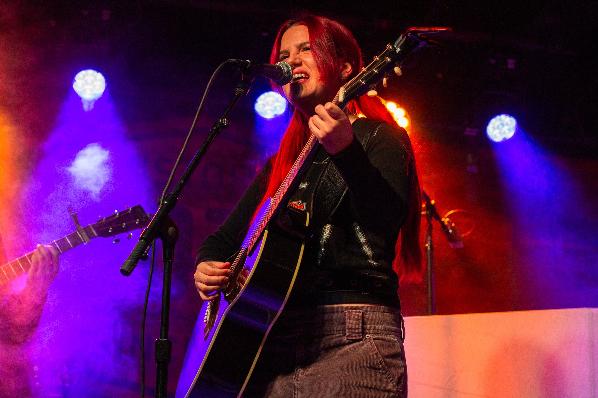  Nicole Zignago sings her Spanish pop songs at Scoot Inn.&nbsp;    