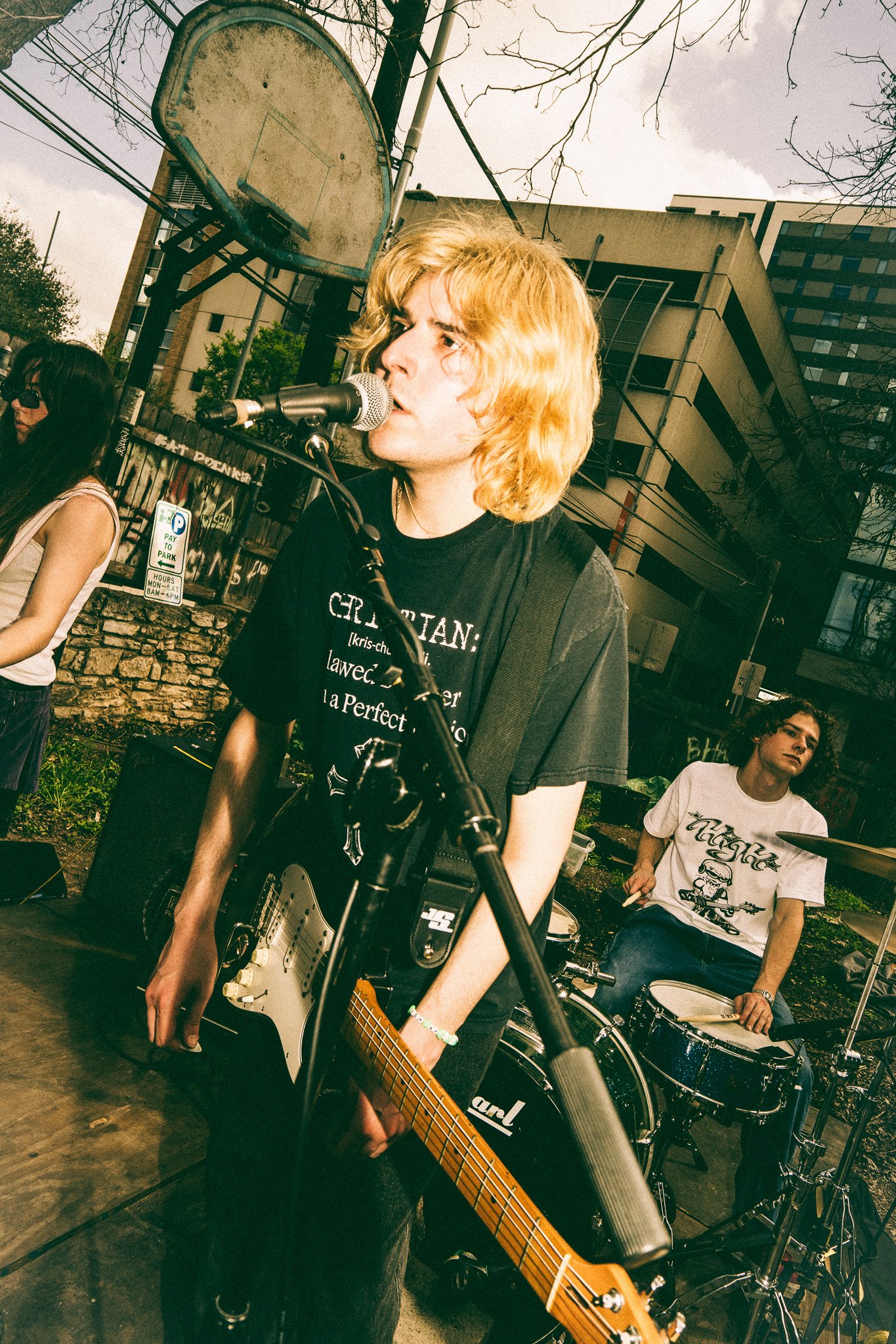  New Jersey band High. performs a mellow set in the March sun. 