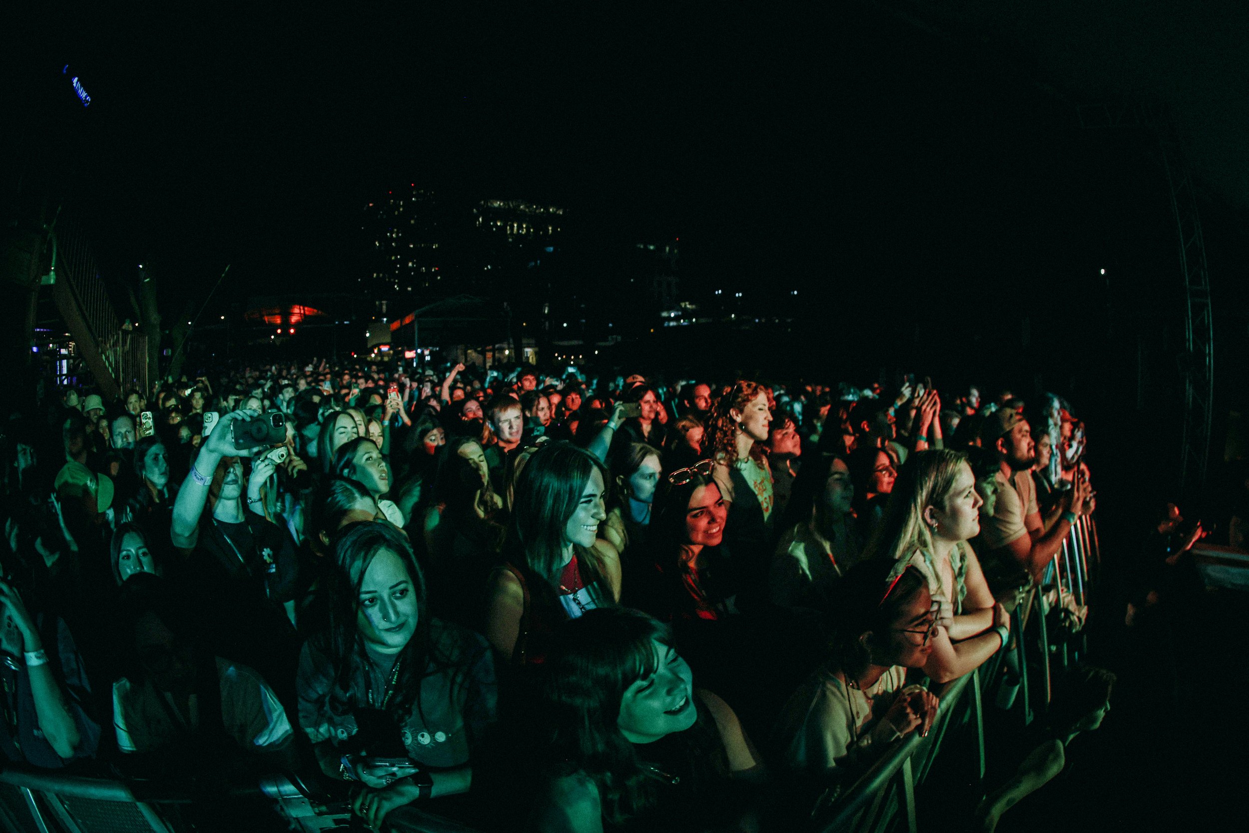  Light immerses the venue during “Inner Wave,” from Flipturn’s most recent album  Burnout Days .&nbsp; 