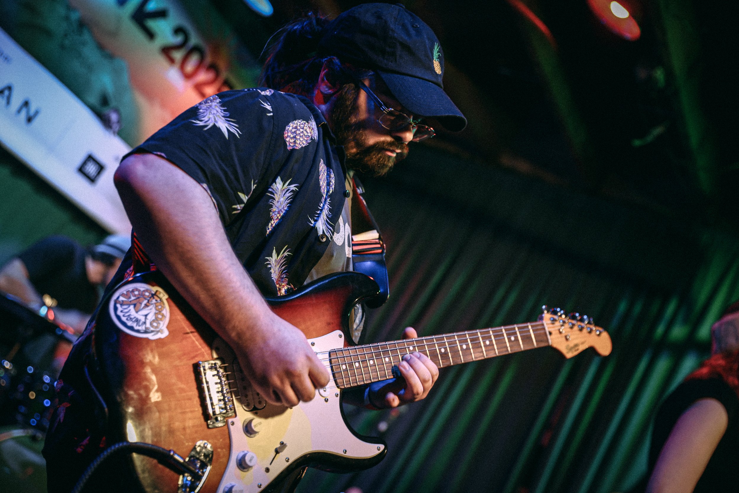  Alt-rock artist Bee Blackwell, accompanied by her band, performs a feverish set at Valhalla. 