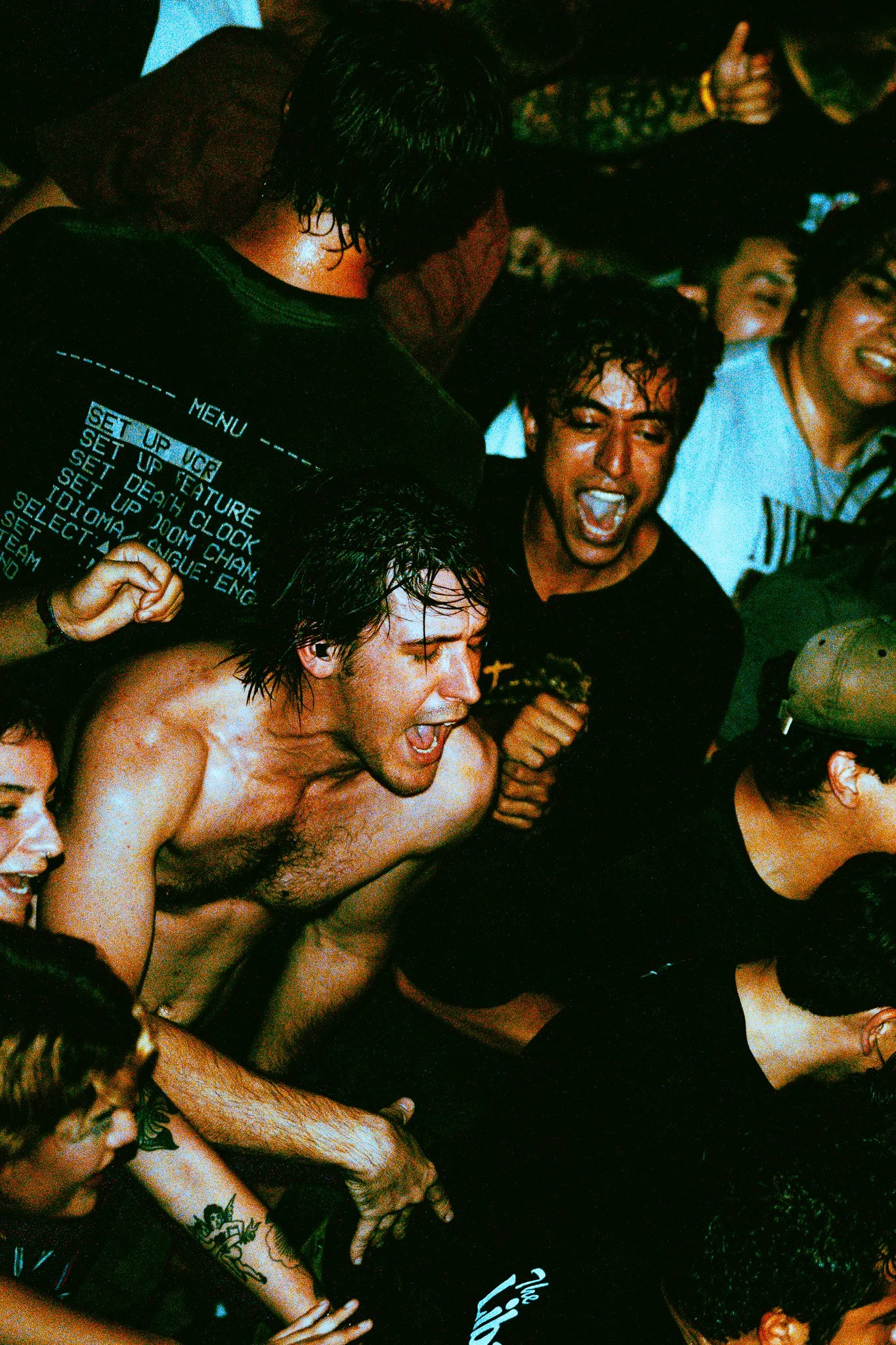 Surf punk group Beach Goons stir up a wave of crowd surfing, setting the tone for Wavves' headlining slot.