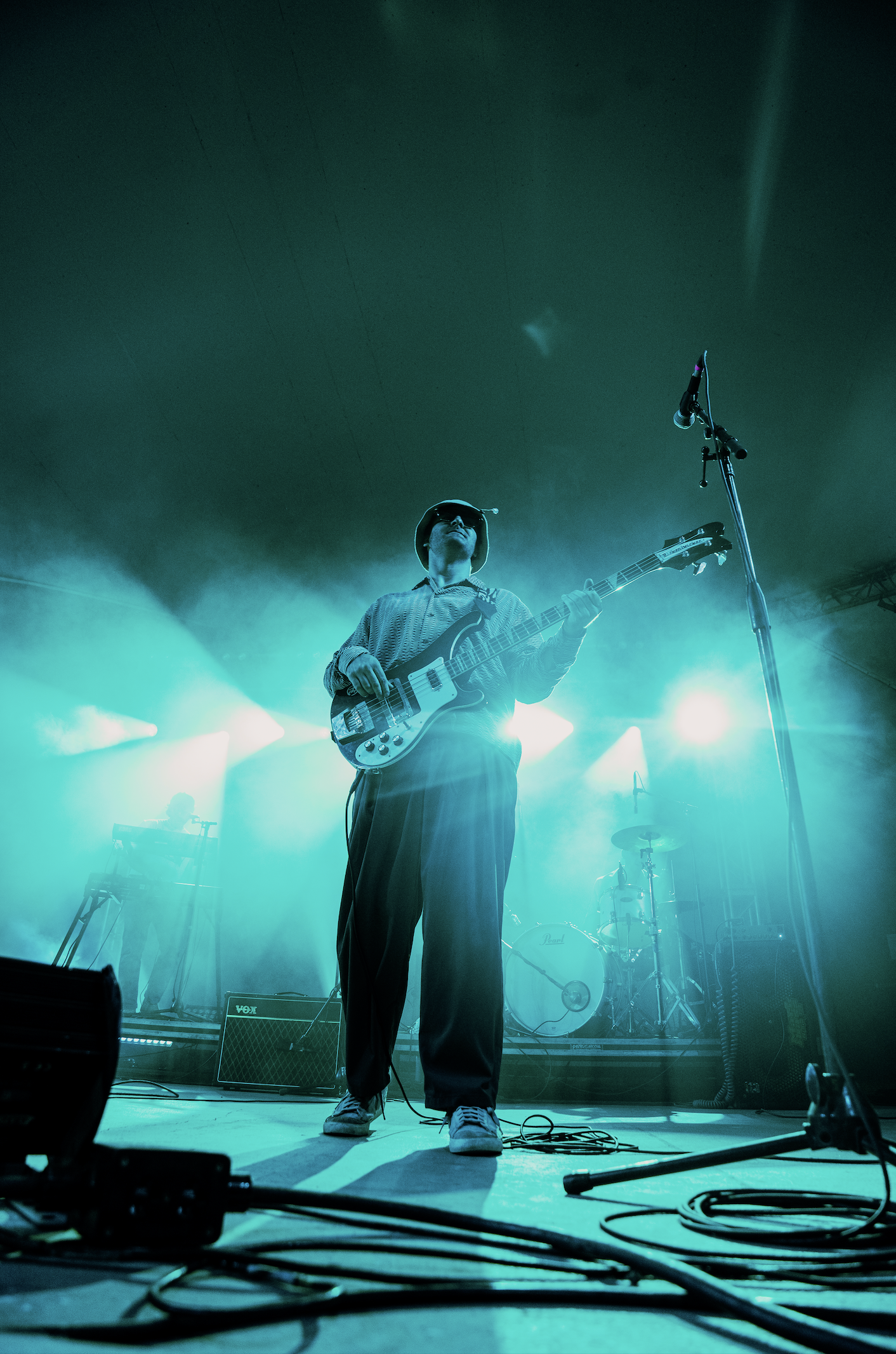 Bassist Alex Alfonso lays down the rhythm.