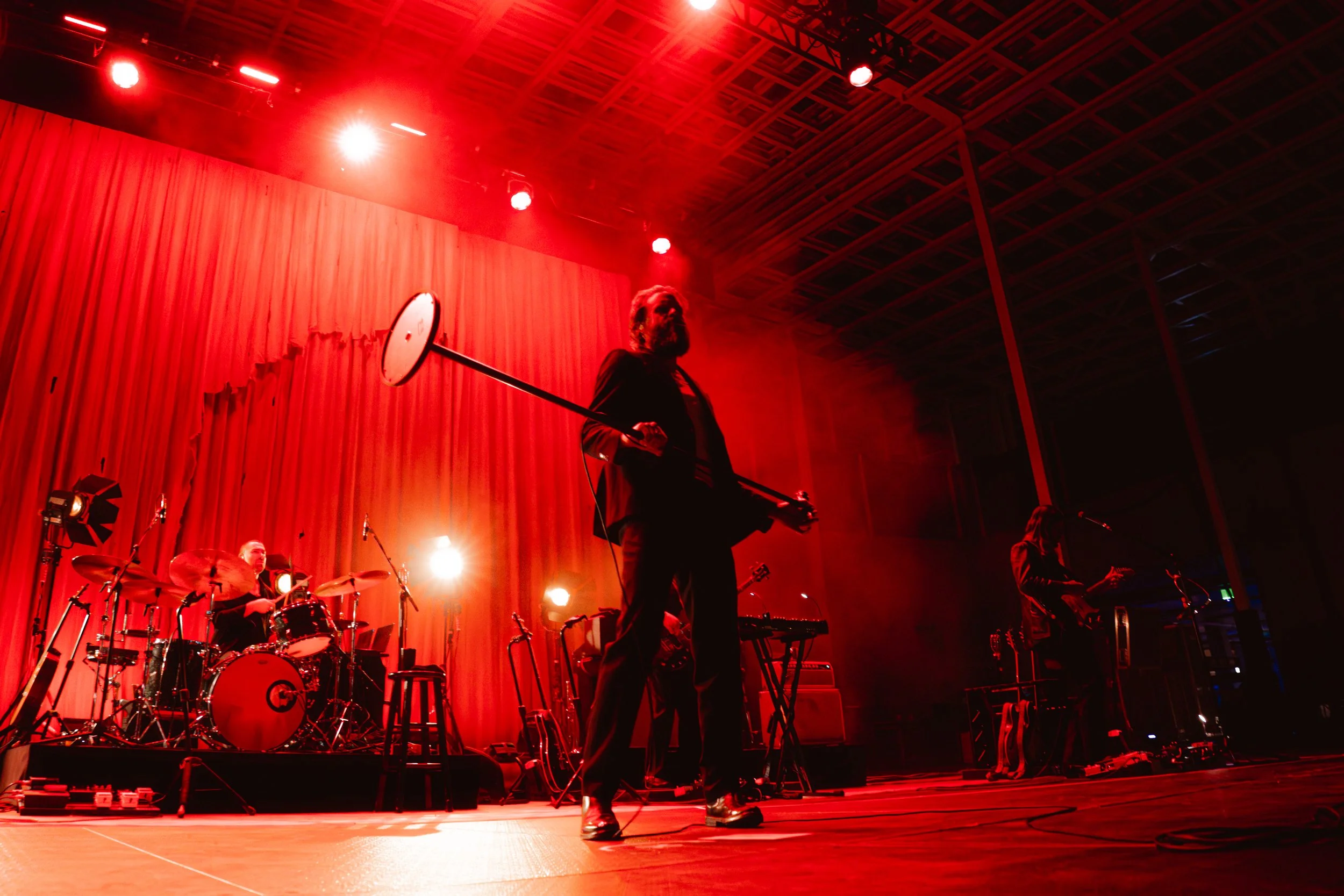 During the horn and key solo on the eight-minute opening song, Misty dances on, doing the grapevine and dancing with the microphone stand.