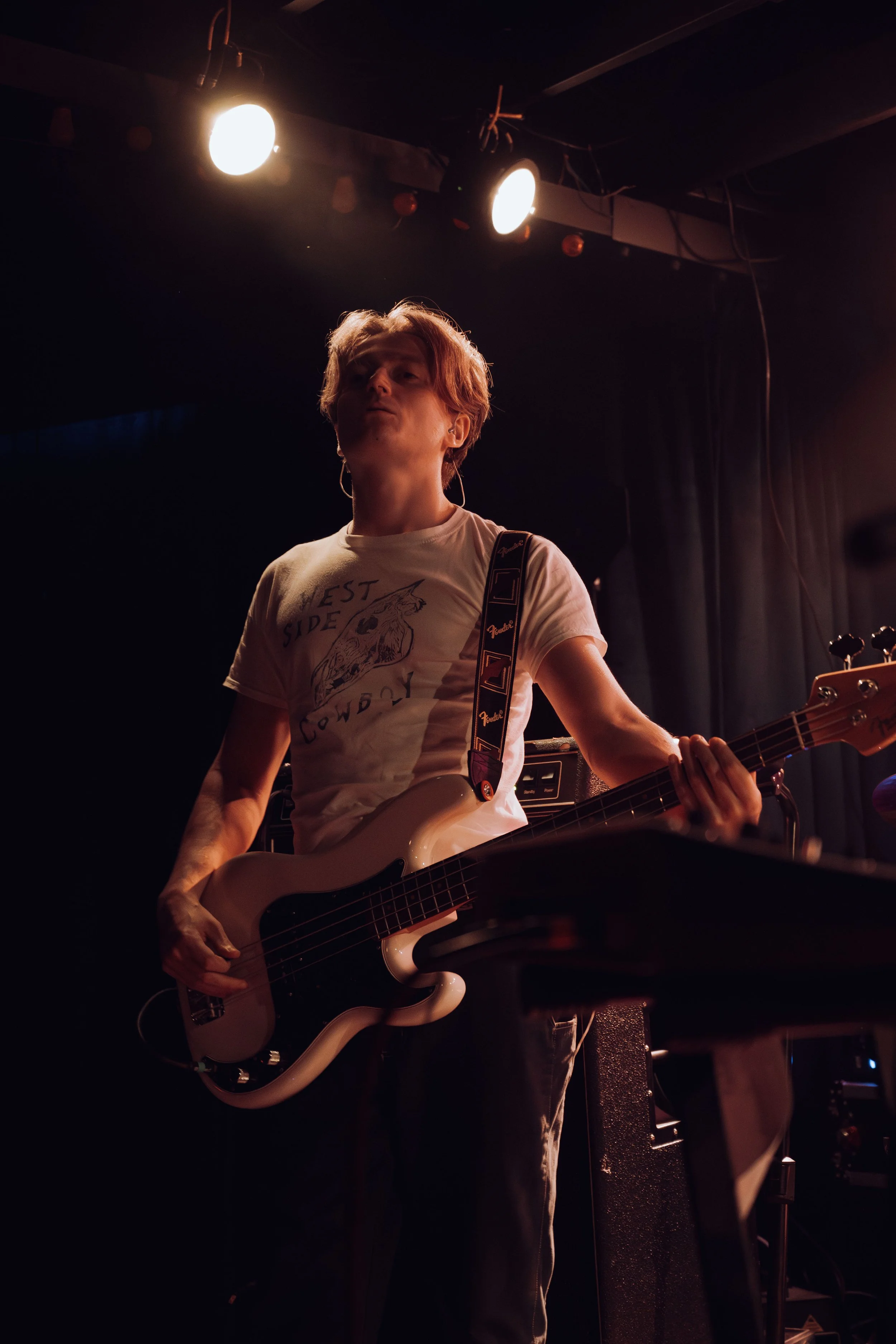 Bassist Nicholas Eden balances his pacing between English Teacher’s slower love croons, like “You Blister My Paint,” and fast punk hits, like “R&B.”
