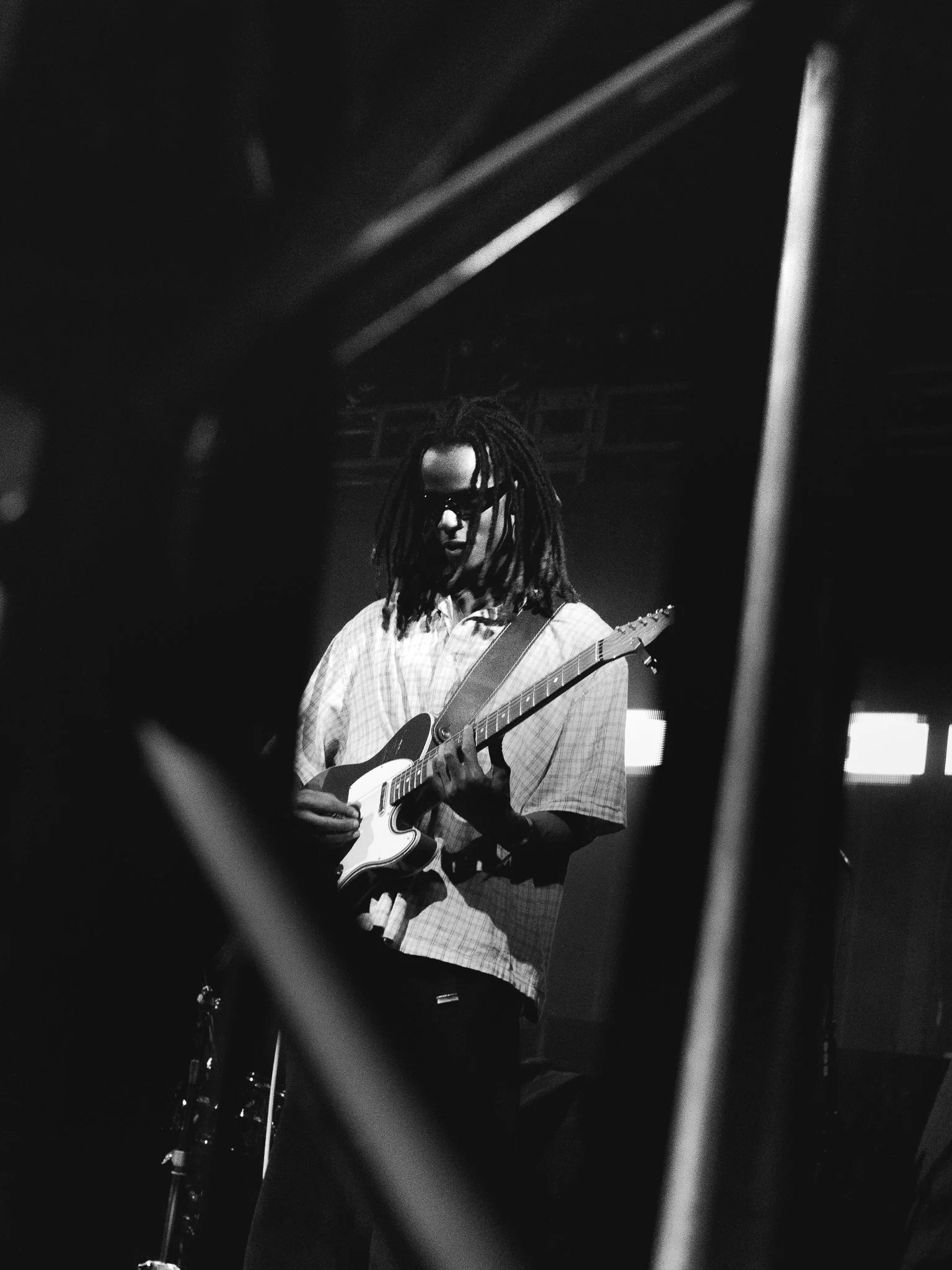 The indie-grunge band, bby, warms up the Austin, Texas, crowd for the second night in a row.