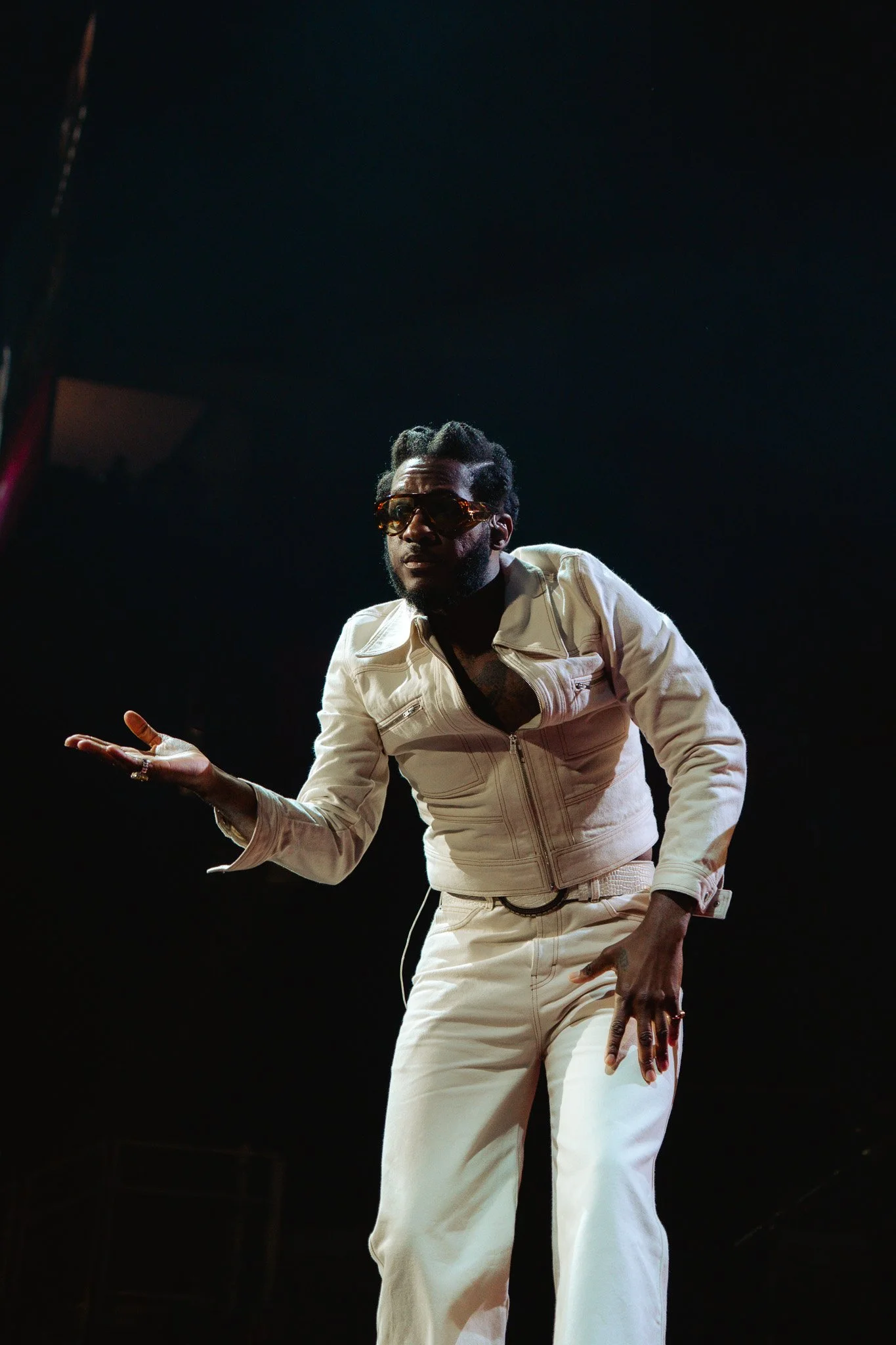 During the bouncy “Better Man,” Bridges dances around the stage.