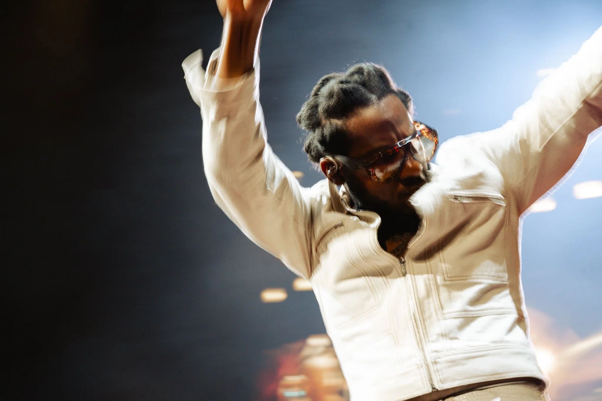 During the bouncy “Better Man,” Bridges dances around the stage.