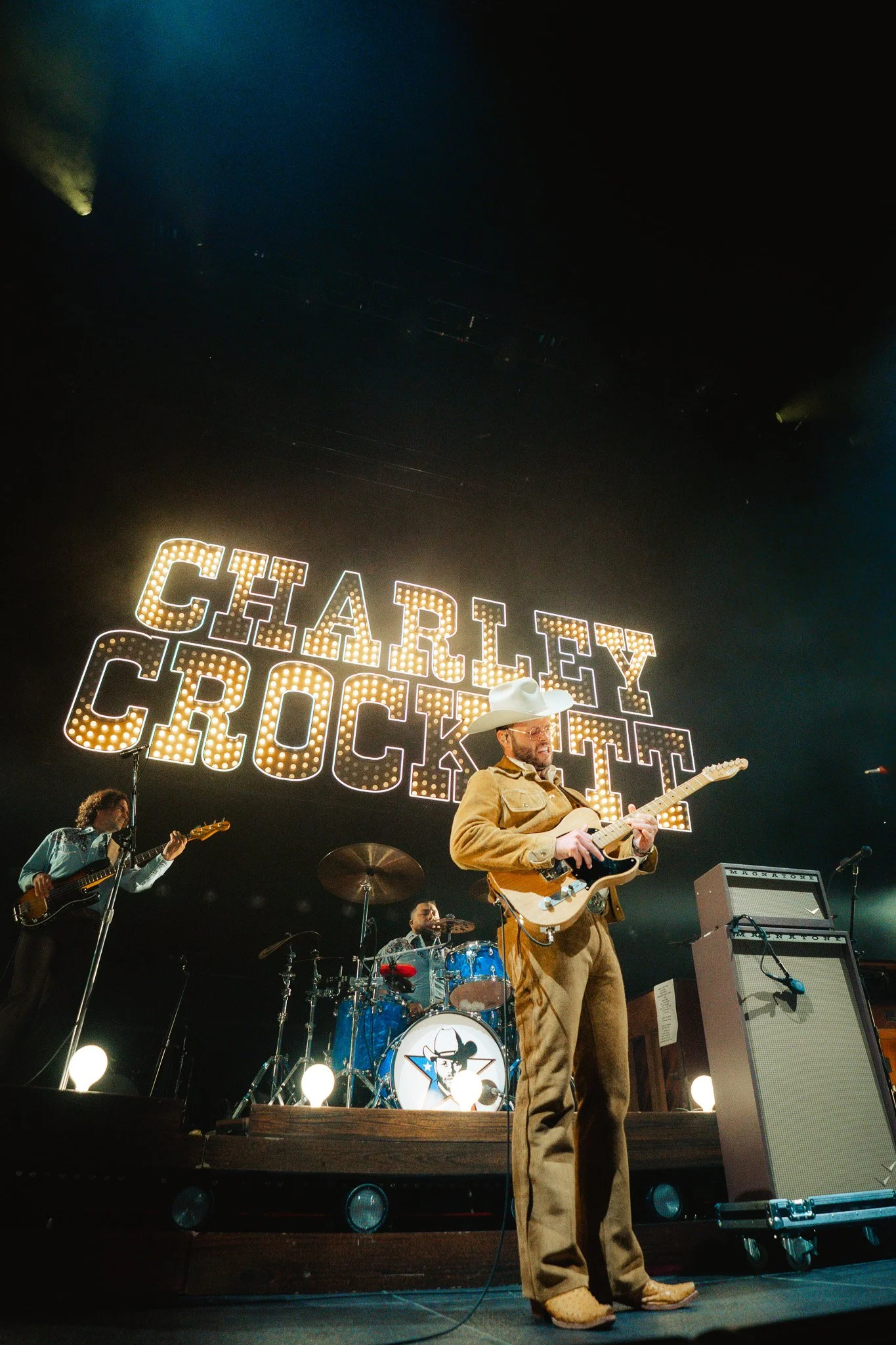 Bathed in lights that spell out his name, Crockett ignites the audience with a performance of “A Game I Can’t Win.”