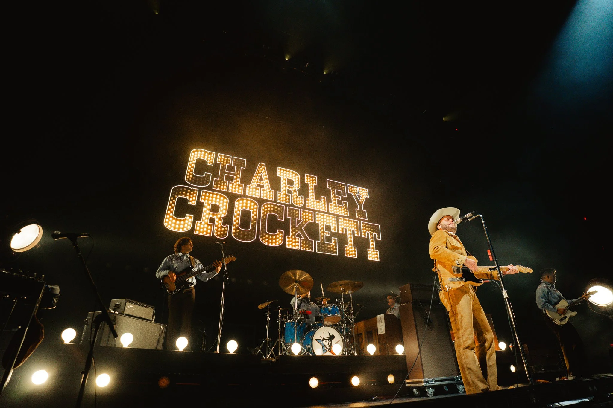 Bathed in lights that spell out his name, Crockett ignites the audience with a performance of “A Game I Can’t Win.”