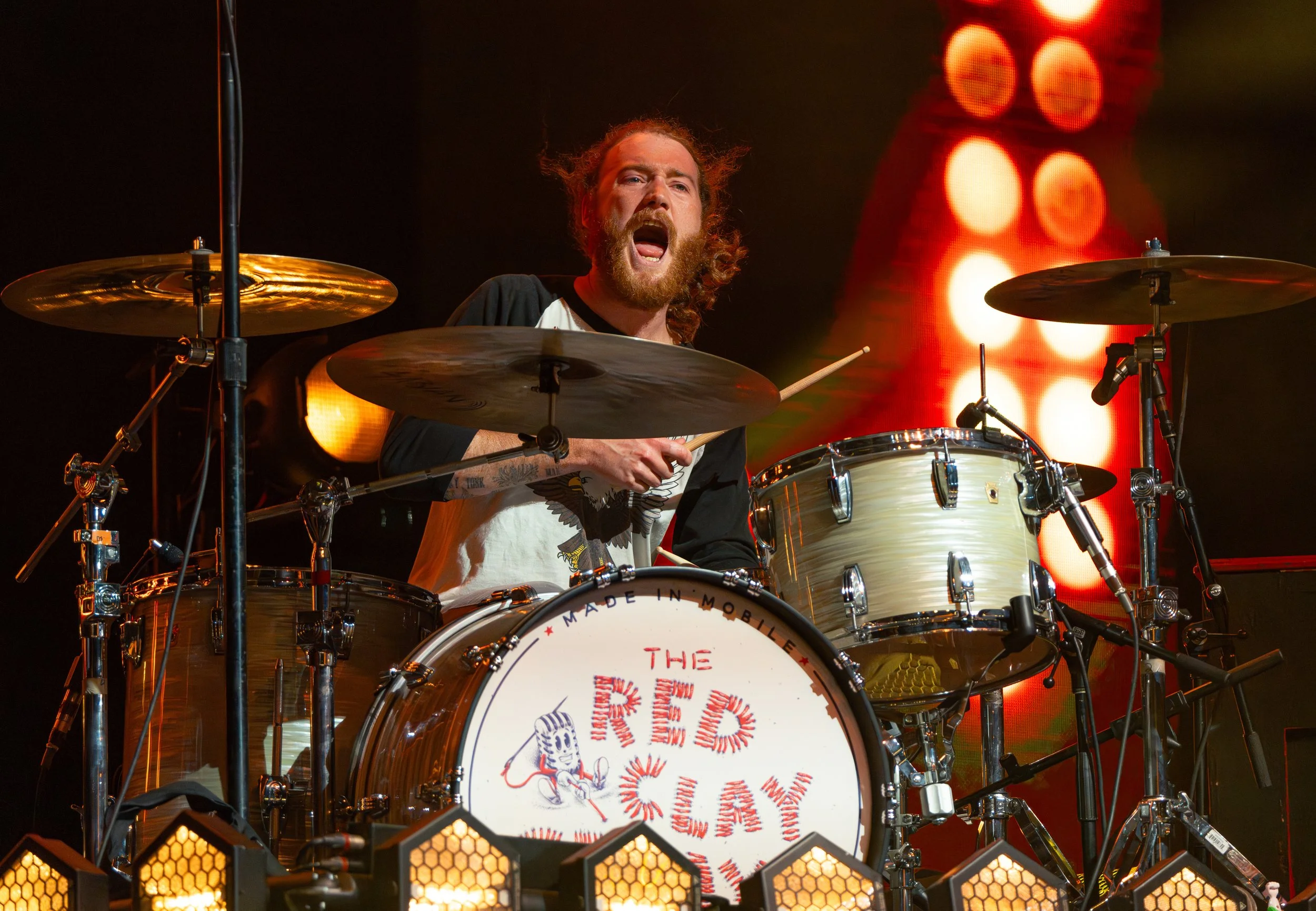 Drummer John Hall of the Red Clay Strays opens the show with “She’s No Good” from the band’s 2022 album Moment of Truth.