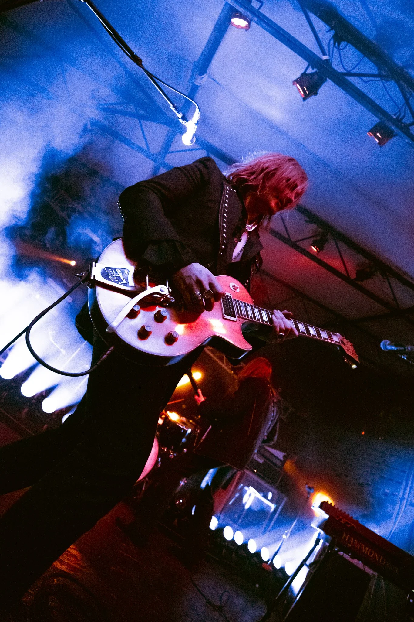 Lead singer and guitarist Chris Turpin and guitarist Jake Kiszka combine their talents during “Raider.”