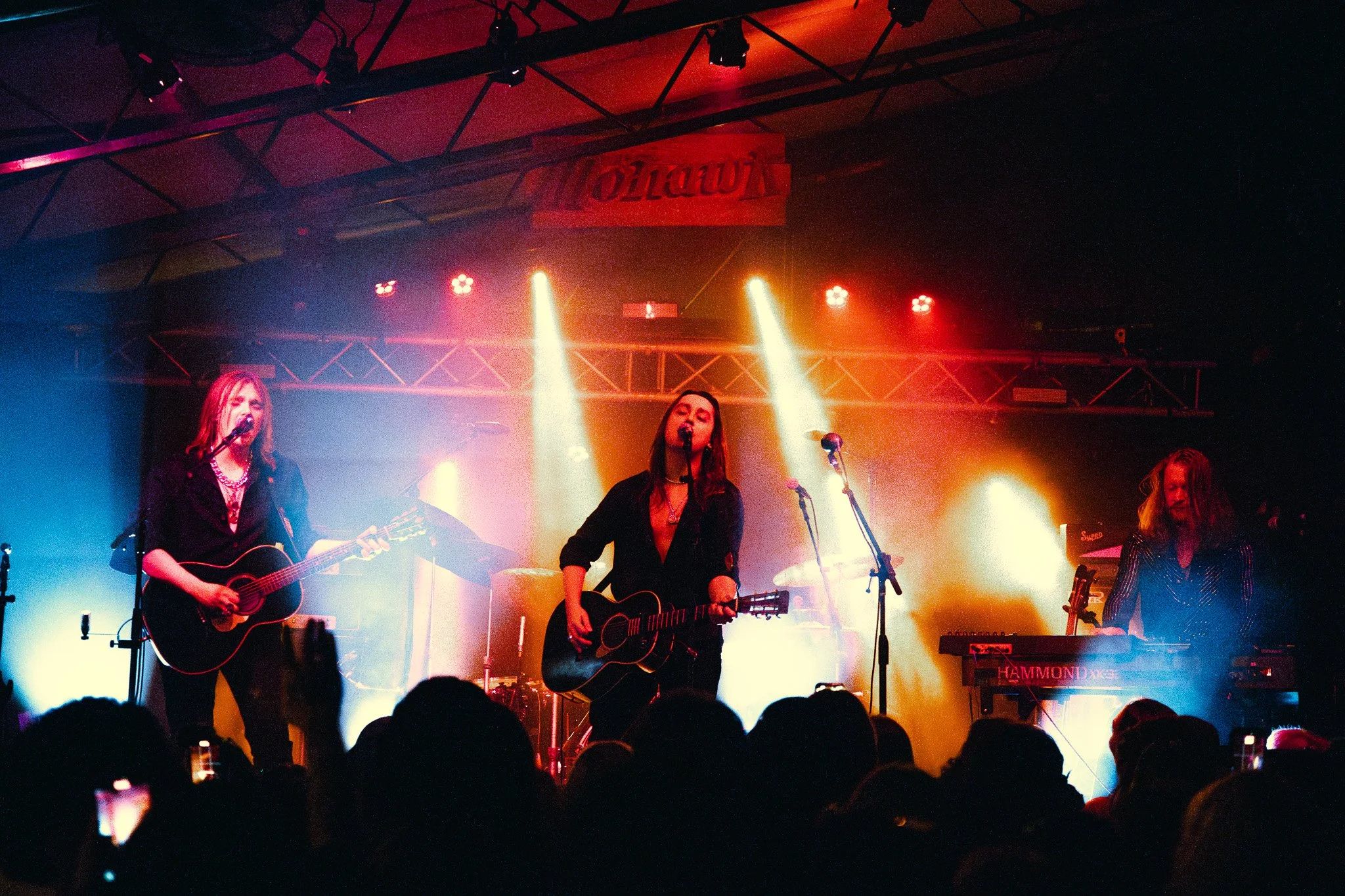 The band electrifies the venue with its gritty track “Fortune’s Fate.”