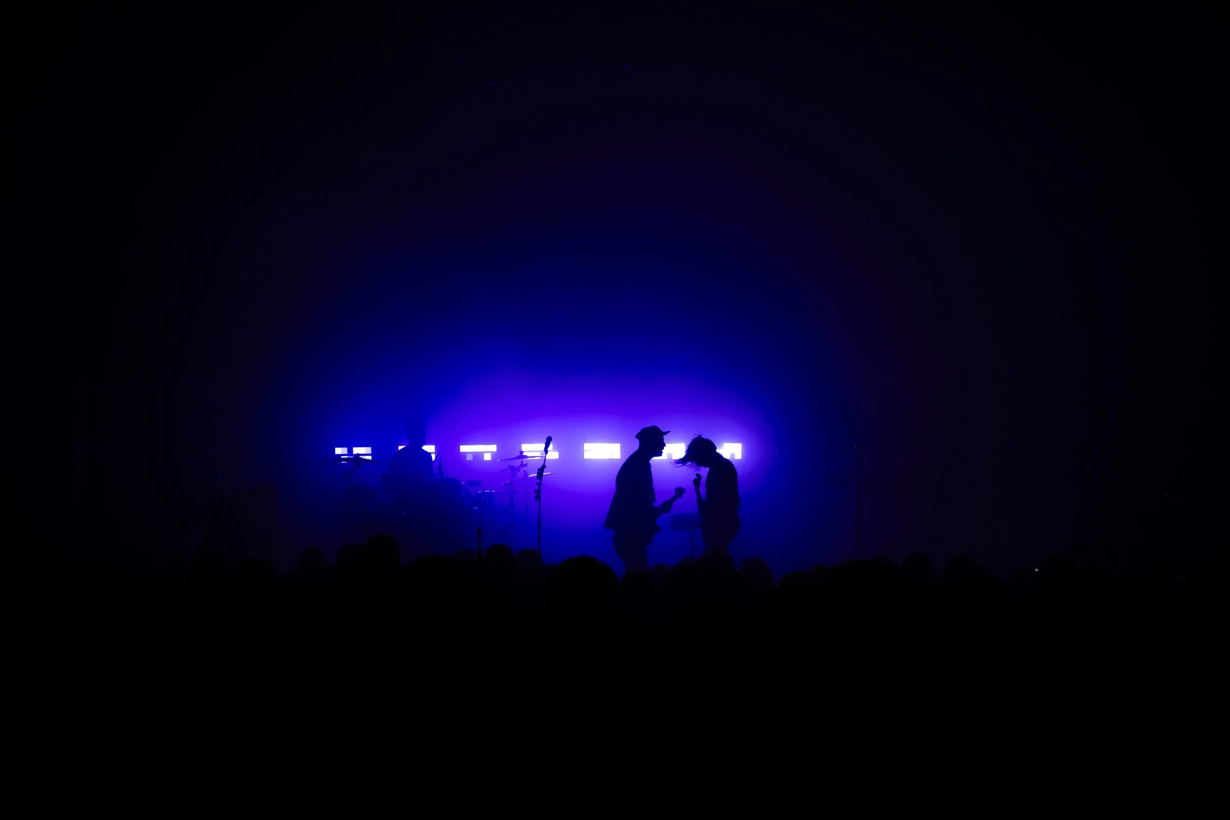  Barthel gets up close and personal as she belts evocative lyrics across Phantogram’s discography. 